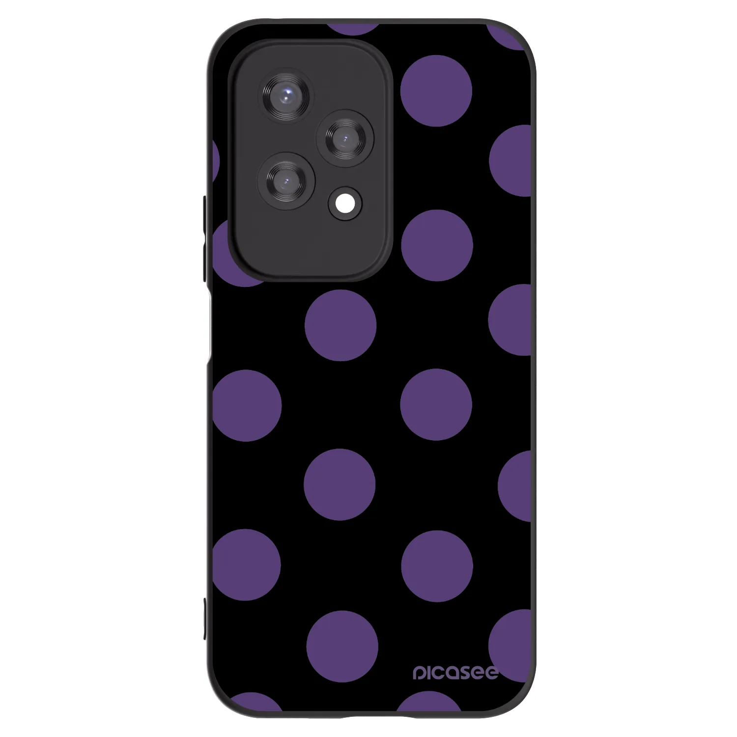 Picasee Μαύρη θήκη σιλικόνης για Honor 200 Lite - Big flickers