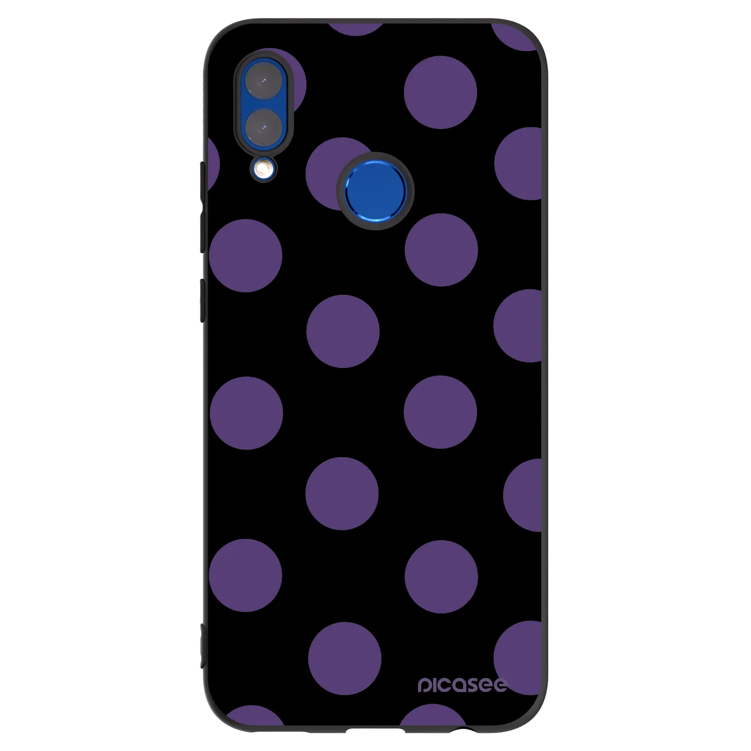 Picasee Μαύρη θήκη σιλικόνης για Huawei P Smart 2019 - Big flickers