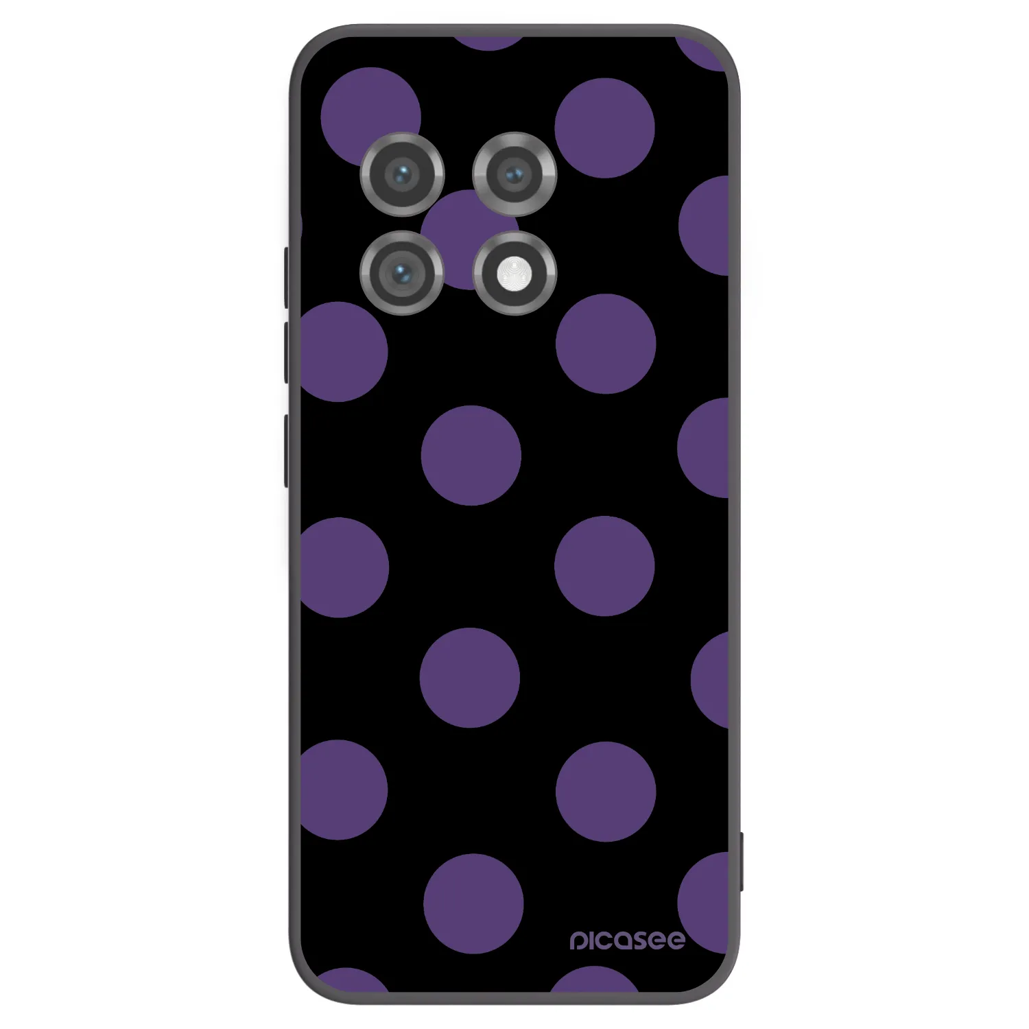 Picasee Μαύρη θήκη σιλικόνης για OnePlus 11 5G - Big flickers