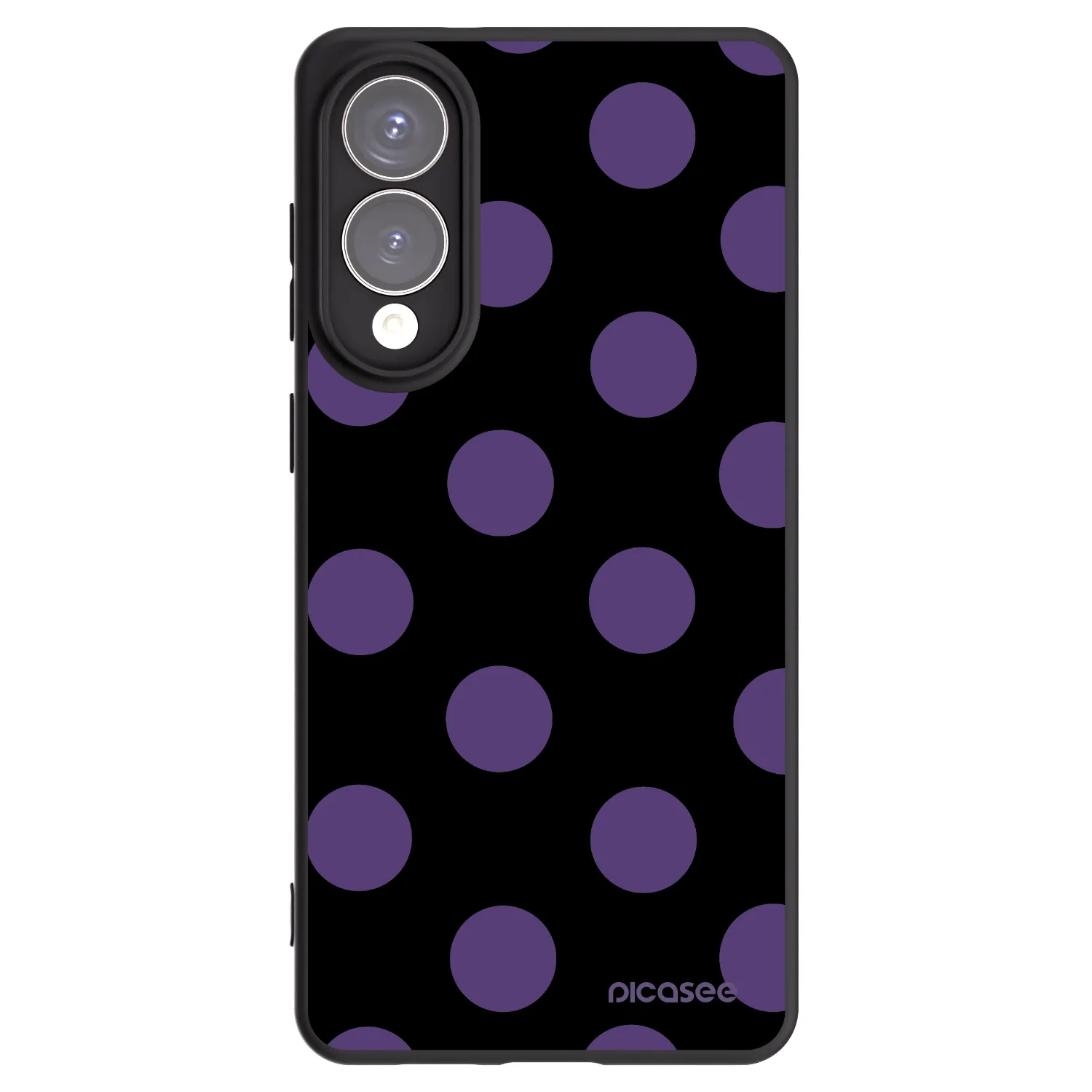 Picasee Μαύρη θήκη σιλικόνης για Samsung Galaxy S25 Edge 5G - Big flickers