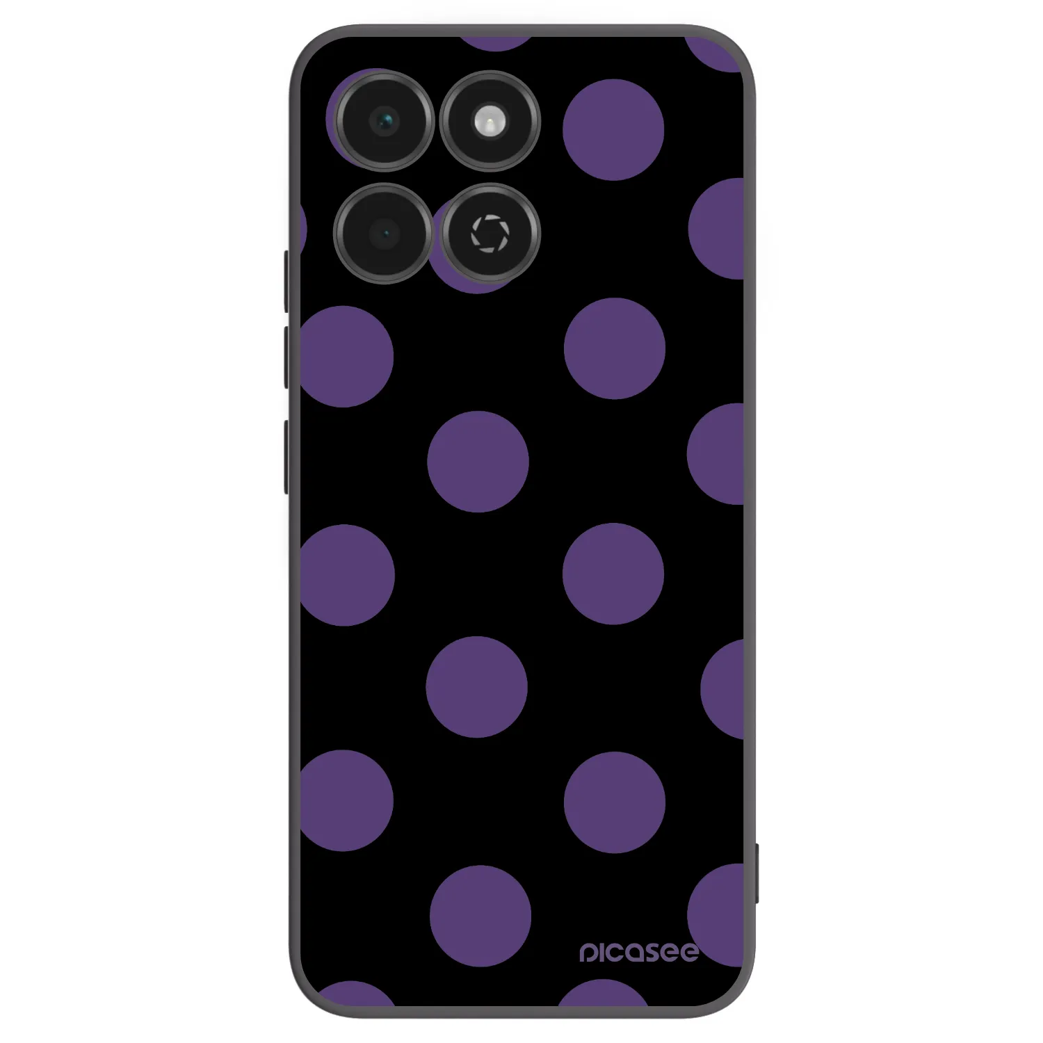 Picasee Μαύρη θήκη σιλικόνης για Honor 200 Smart 5G - Big flickers