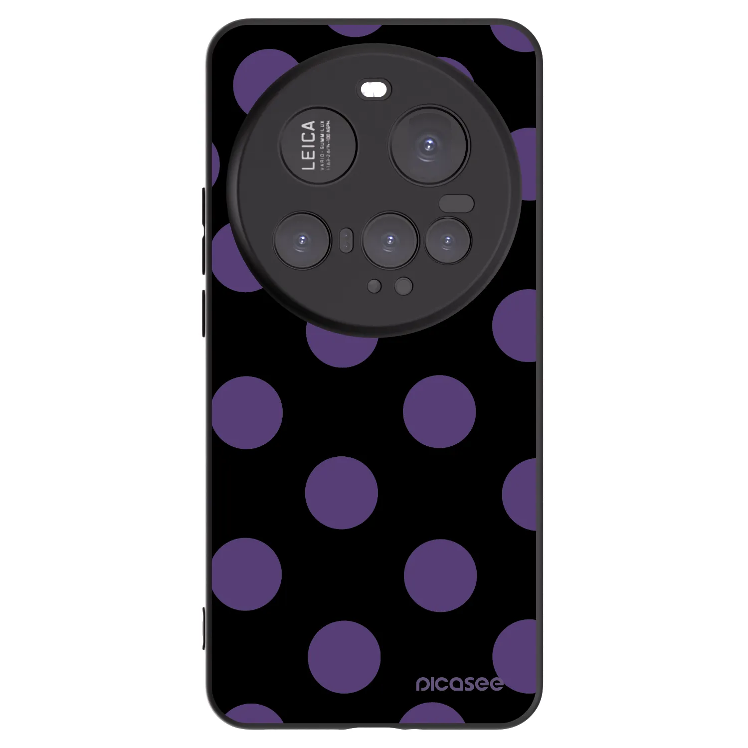 Picasee Μαύρη θήκη σιλικόνης για Xiaomi 15 Ultra - Big flickers