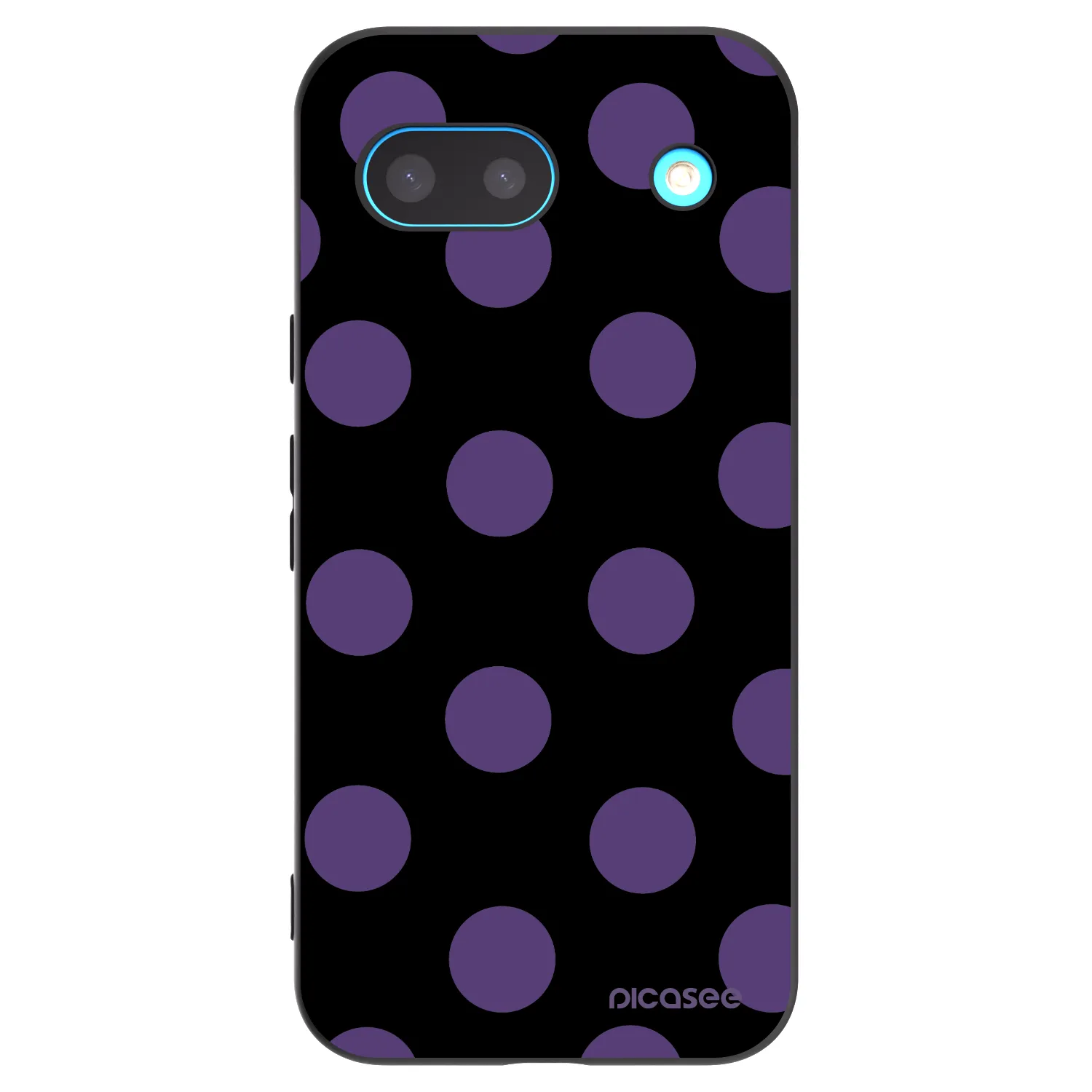 Picasee Μαύρη θήκη σιλικόνης για Google Pixel 8 - Big flickers