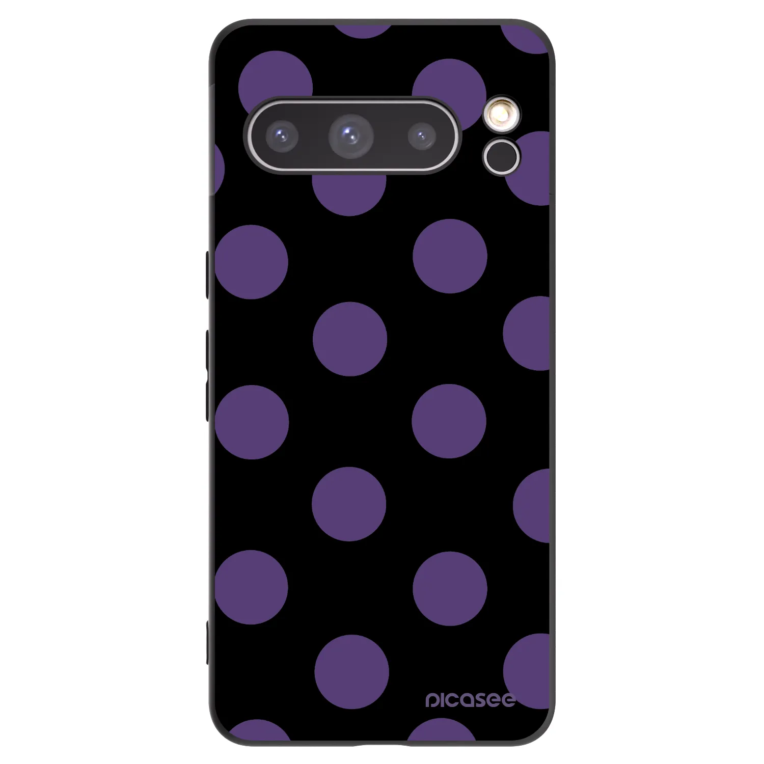 Picasee Μαύρη θήκη σιλικόνης για Google Pixel 8 Pro - Big flickers