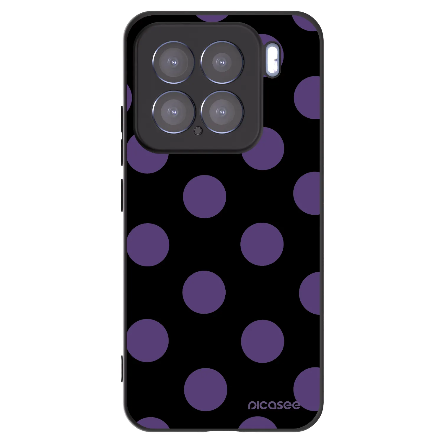 Picasee Μαύρη θήκη σιλικόνης για Xiaomi 15 - Big flickers