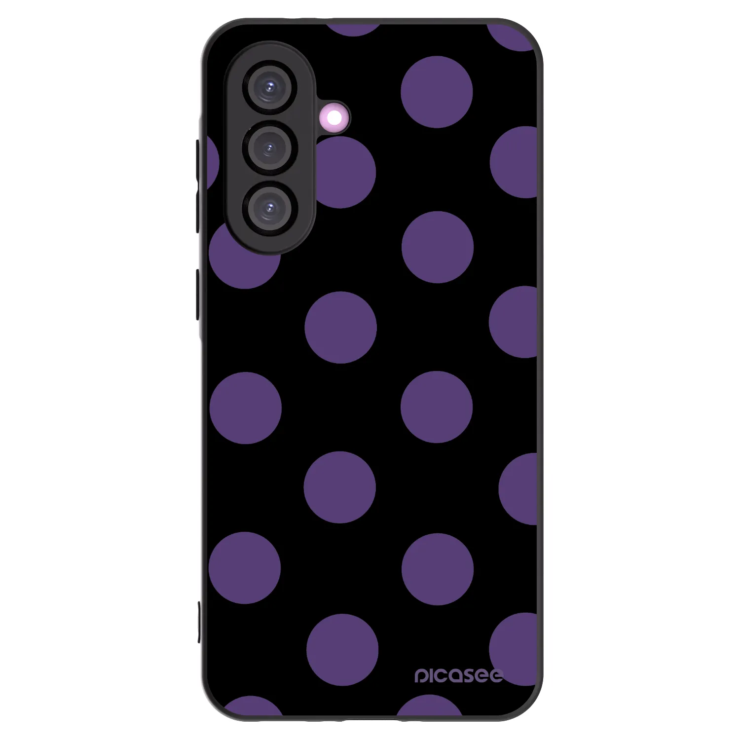 Picasee Μαύρη θήκη σιλικόνης για Samsung Galaxy A56 5G A566B - Big flickers