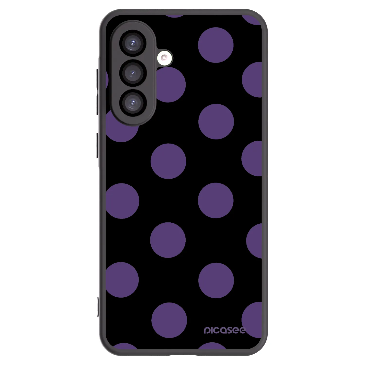 Picasee Μαύρη θήκη σιλικόνης για Samsung Galaxy A26 5G A266B - Big flickers