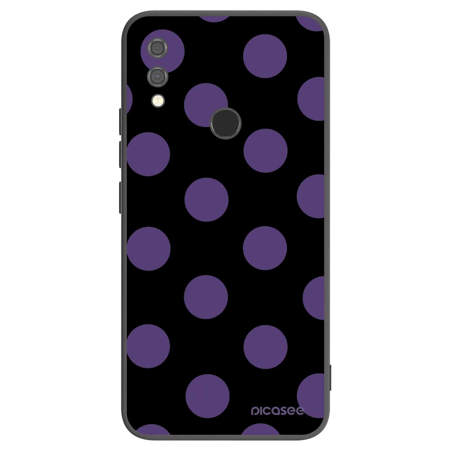 Picasee Μαύρη θήκη σιλικόνης για Xiaomi Redmi Note 7 - Big flickers