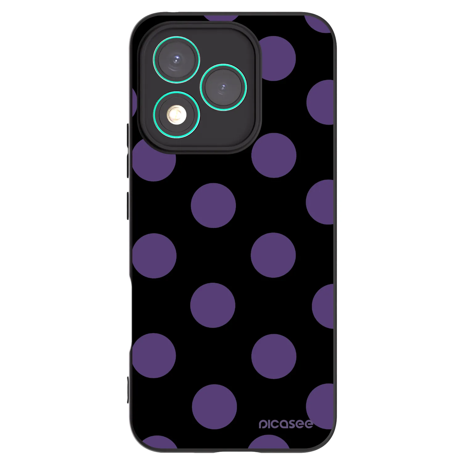 Picasee Μαύρη θήκη σιλικόνης για Honor 400 Lite 5G - Big flickers