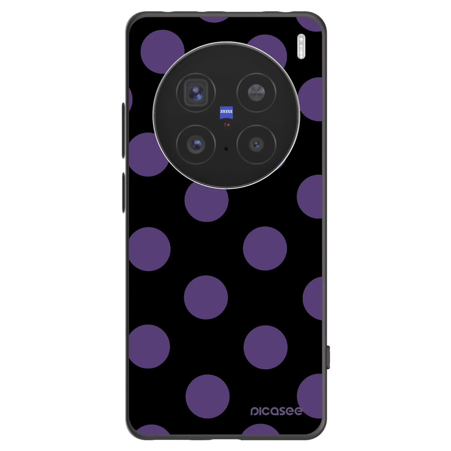 Picasee Μαύρη θήκη σιλικόνης για Vivo X200 Pro - Big flickers