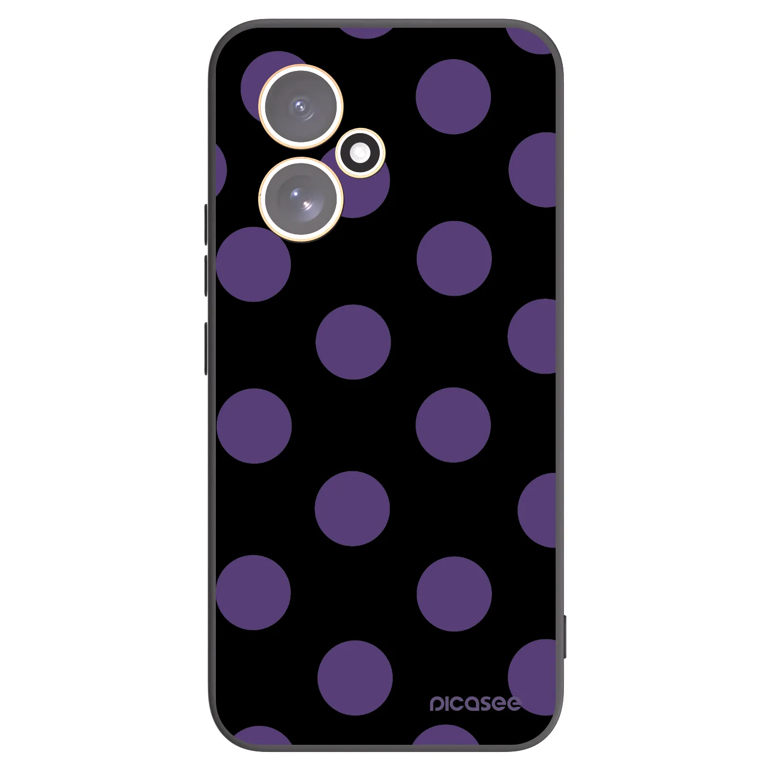 Picasee Μαύρη θήκη σιλικόνης για Honor 400 5G - Big flickers