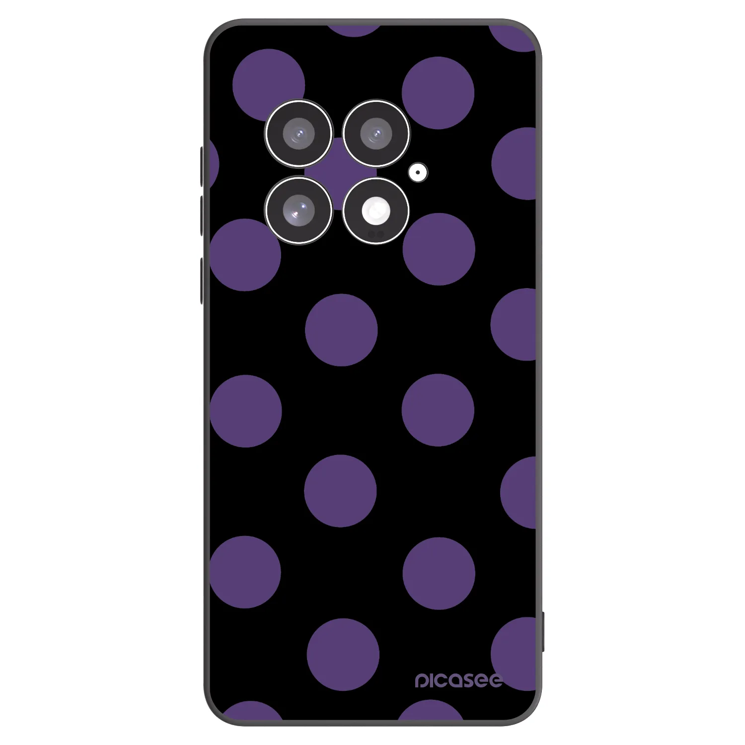 Picasee Μαύρη θήκη σιλικόνης για OnePlus 13 5G - Big flickers