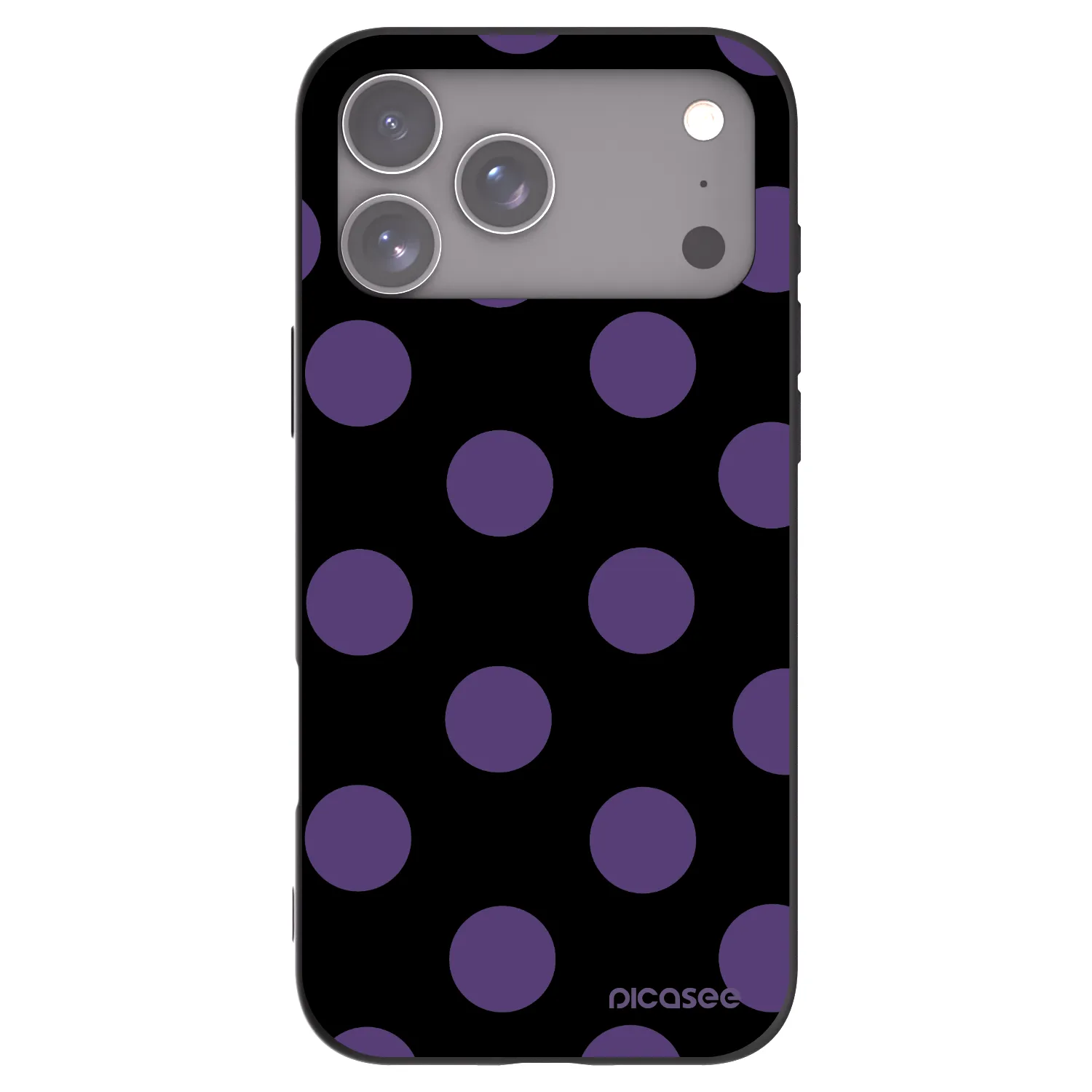 Picasee Μαύρη θήκη σιλικόνης για Apple iPhone 17 Pro Max - Big flickers