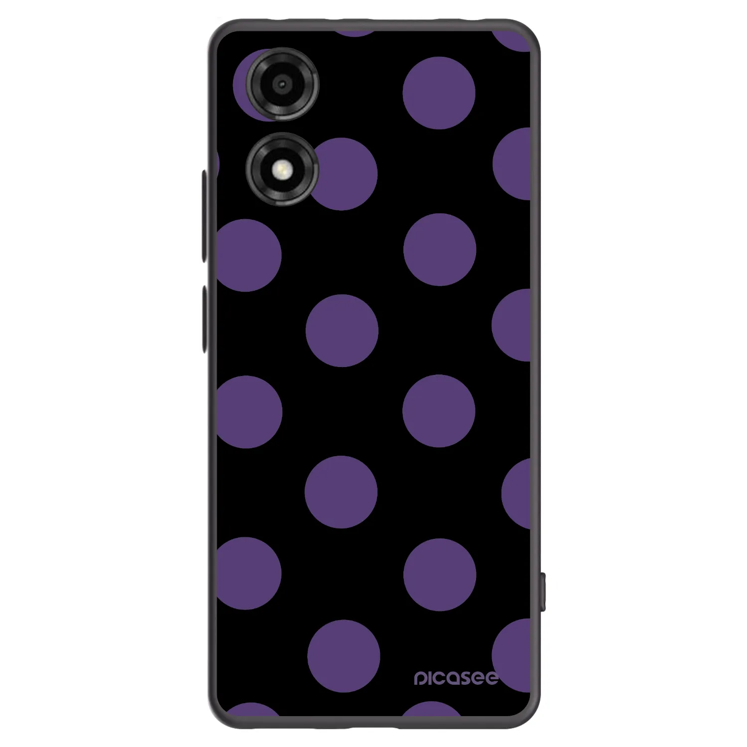 Picasee Μαύρη θήκη σιλικόνης για Motorola Moto E14 - Big flickers