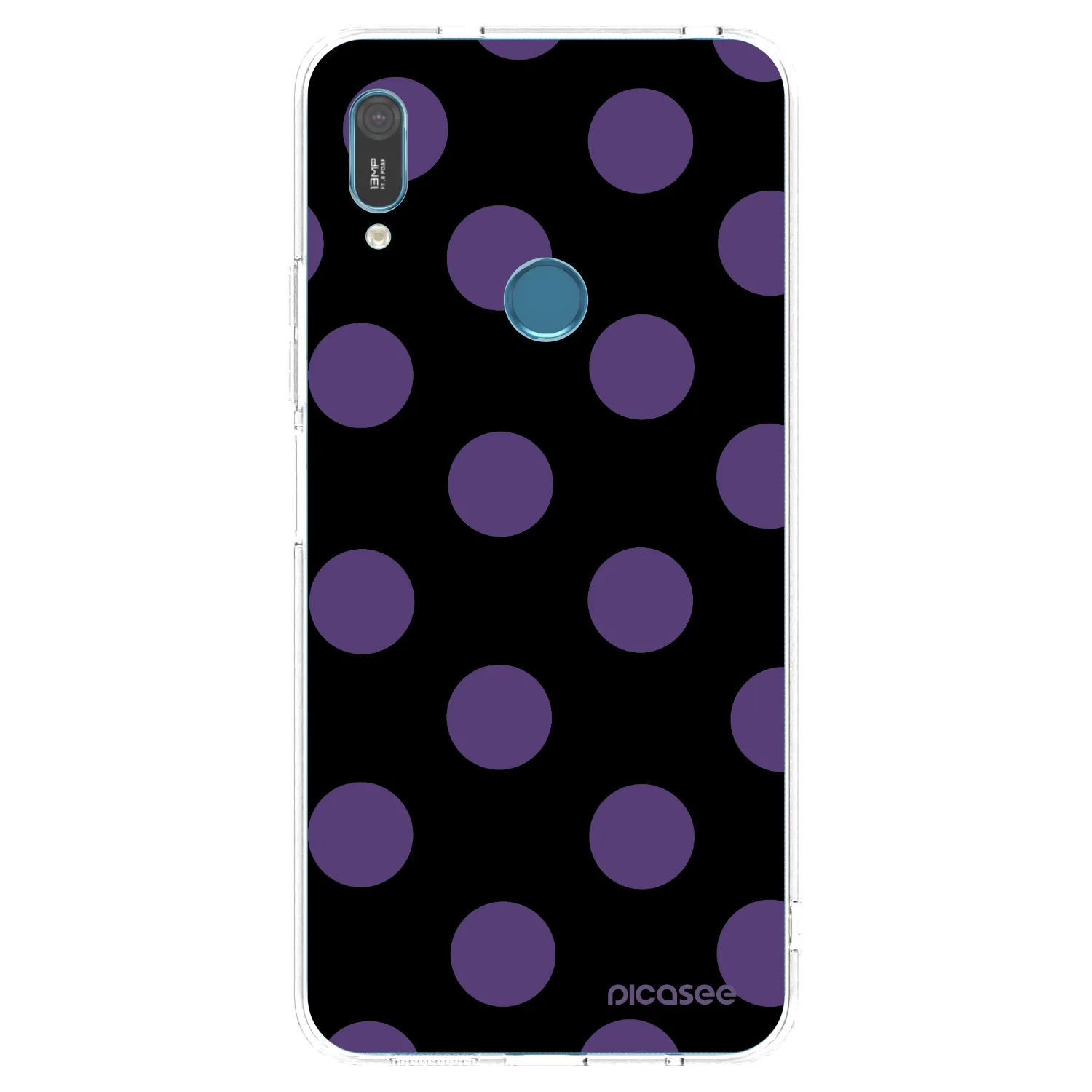 Picasee διαφανής θήκη σιλικόνης Huawei Y6 2019 - Big flickers