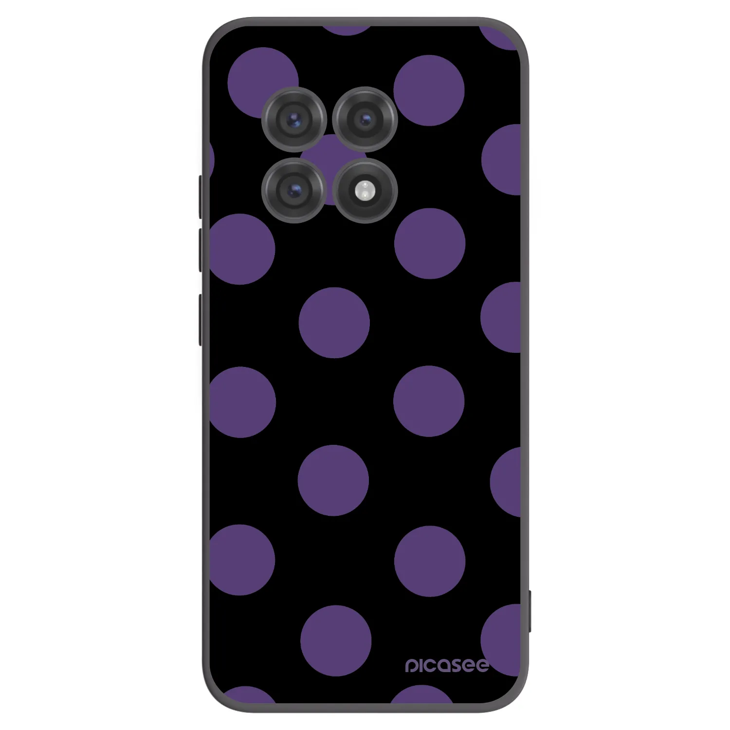 Picasee Μαύρη θήκη σιλικόνης για OnePlus 13R 5G - Big flickers