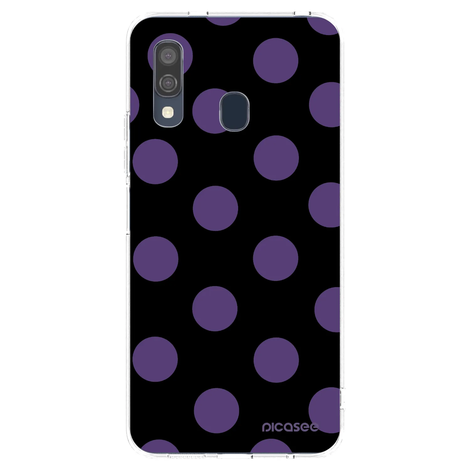 Picasee διαφανής θήκη σιλικόνης Samsung Galaxy A40 A405F - Big flickers