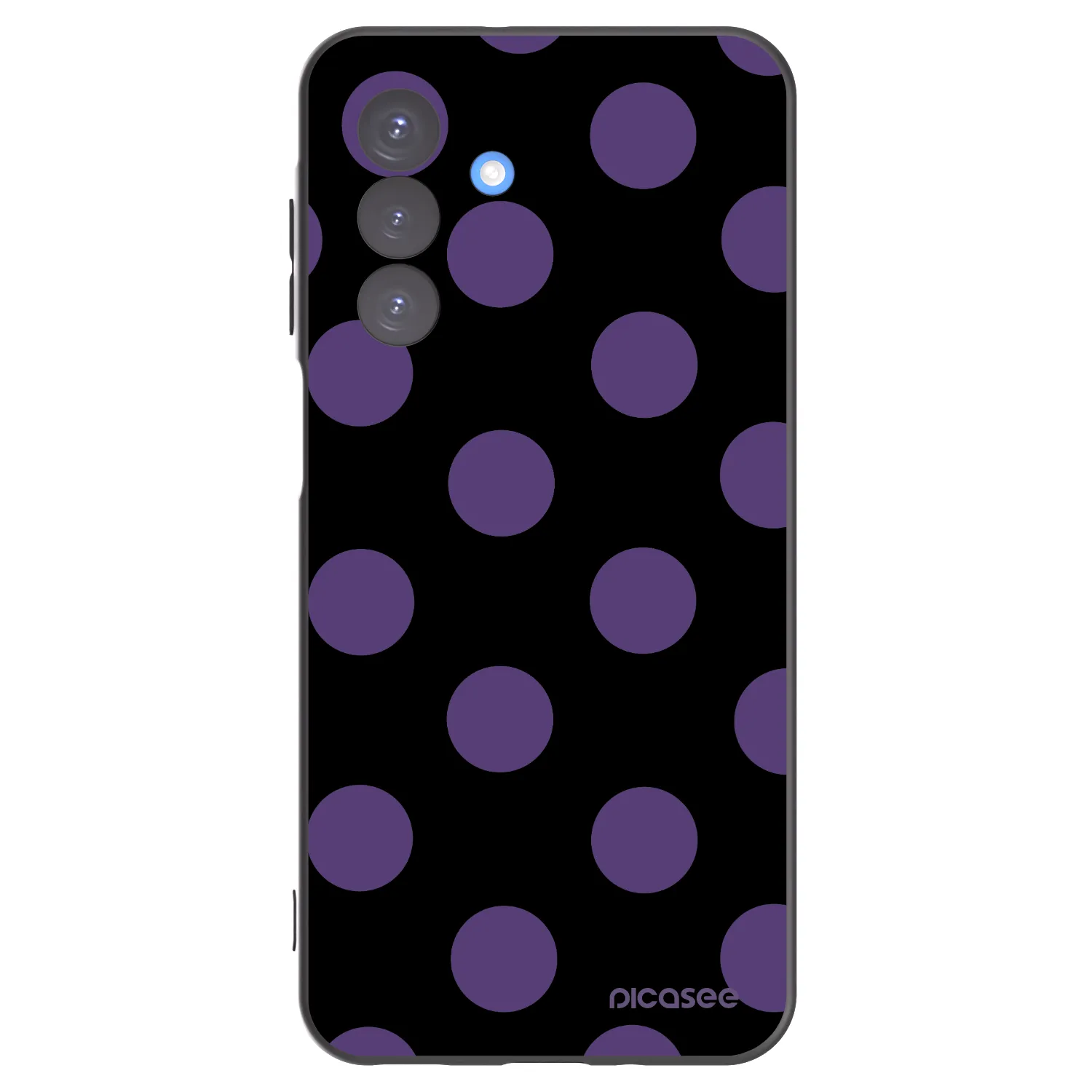 Picasee Μαύρη θήκη σιλικόνης για Samsung Galaxy A17 5G - Big flickers