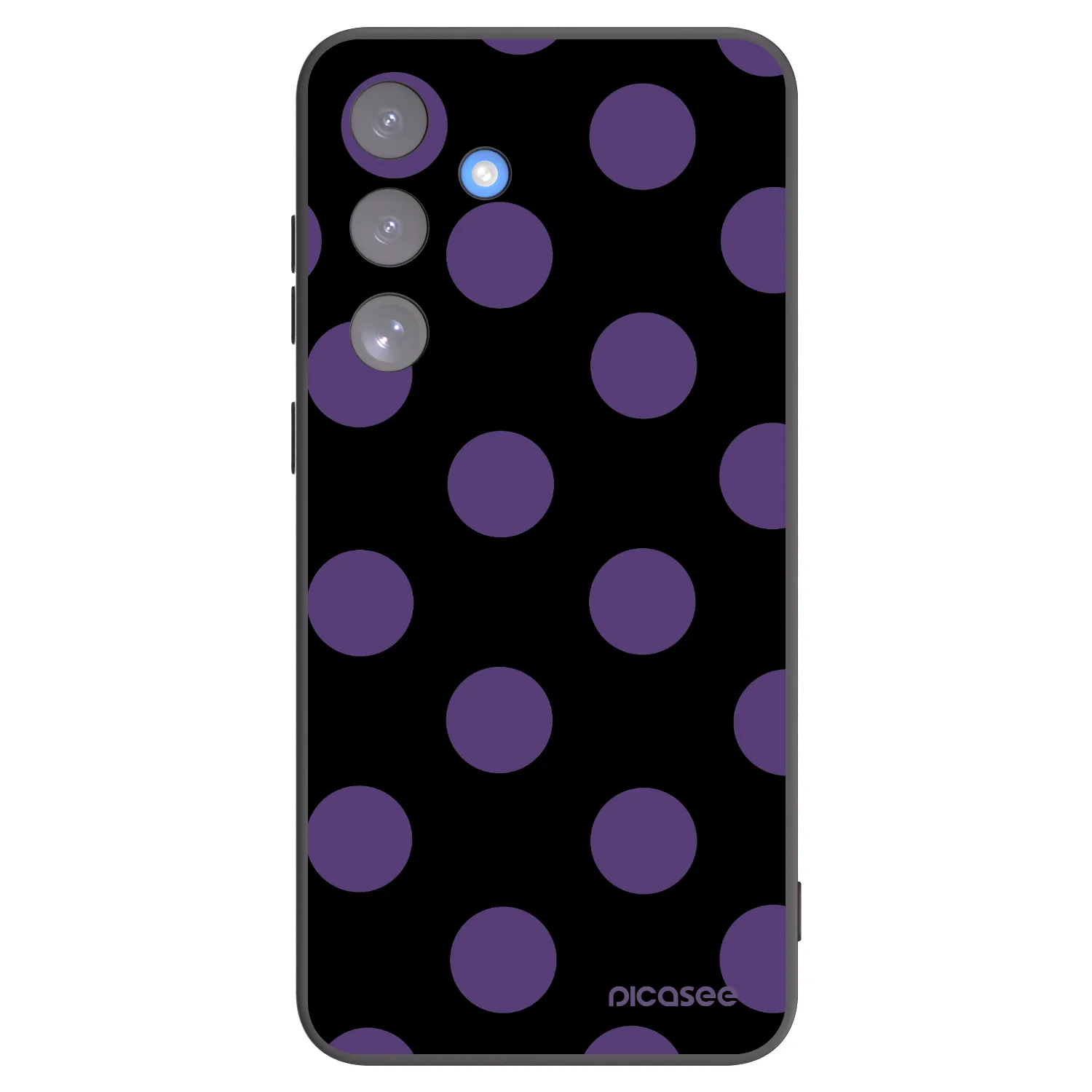 Picasee Μαύρη θήκη σιλικόνης για Samsung Galaxy S25 FE 5G - Big flickers