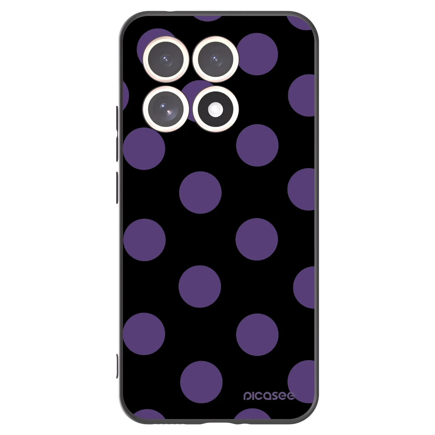 Picasee Μαύρη θήκη σιλικόνης για Xiaomi 15T - Big flickers