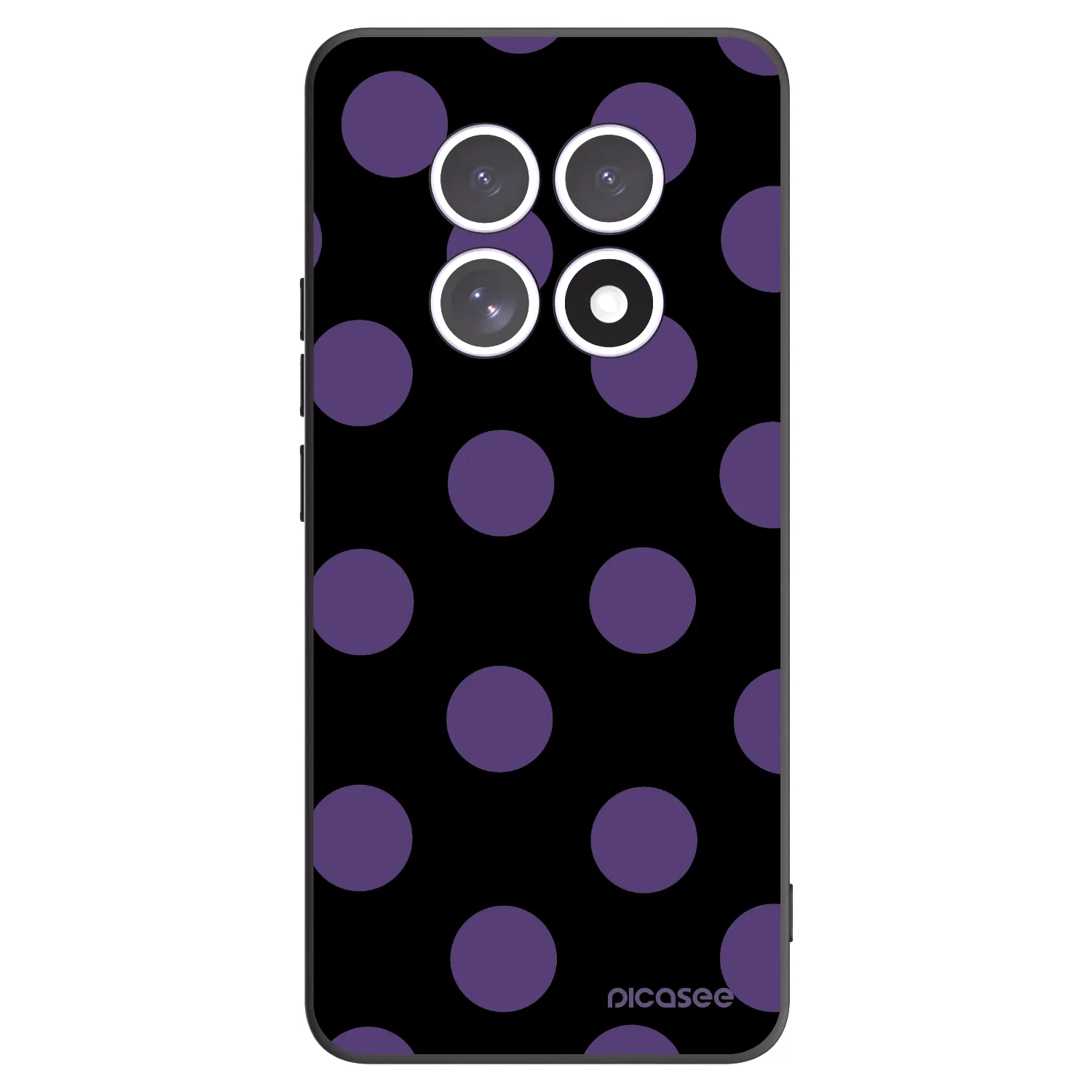 Picasee Μαύρη θήκη σιλικόνης για Xiaomi Redmi Note 15 4G - Big flickers