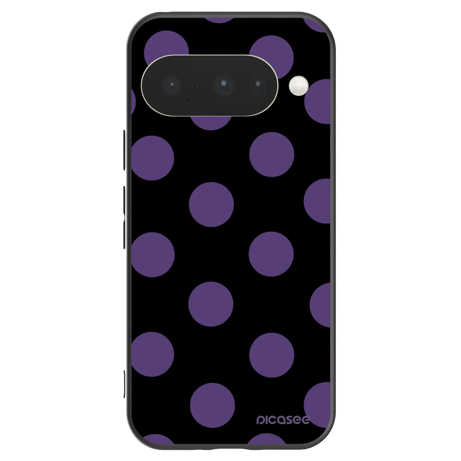 Picasee Μαύρη θήκη σιλικόνης για Google Pixel 10 - Big flickers