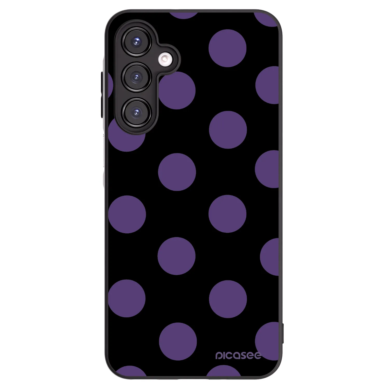 Picasee Μαύρη θήκη σιλικόνης για Samsung Galaxy A16 4G - Big flickers