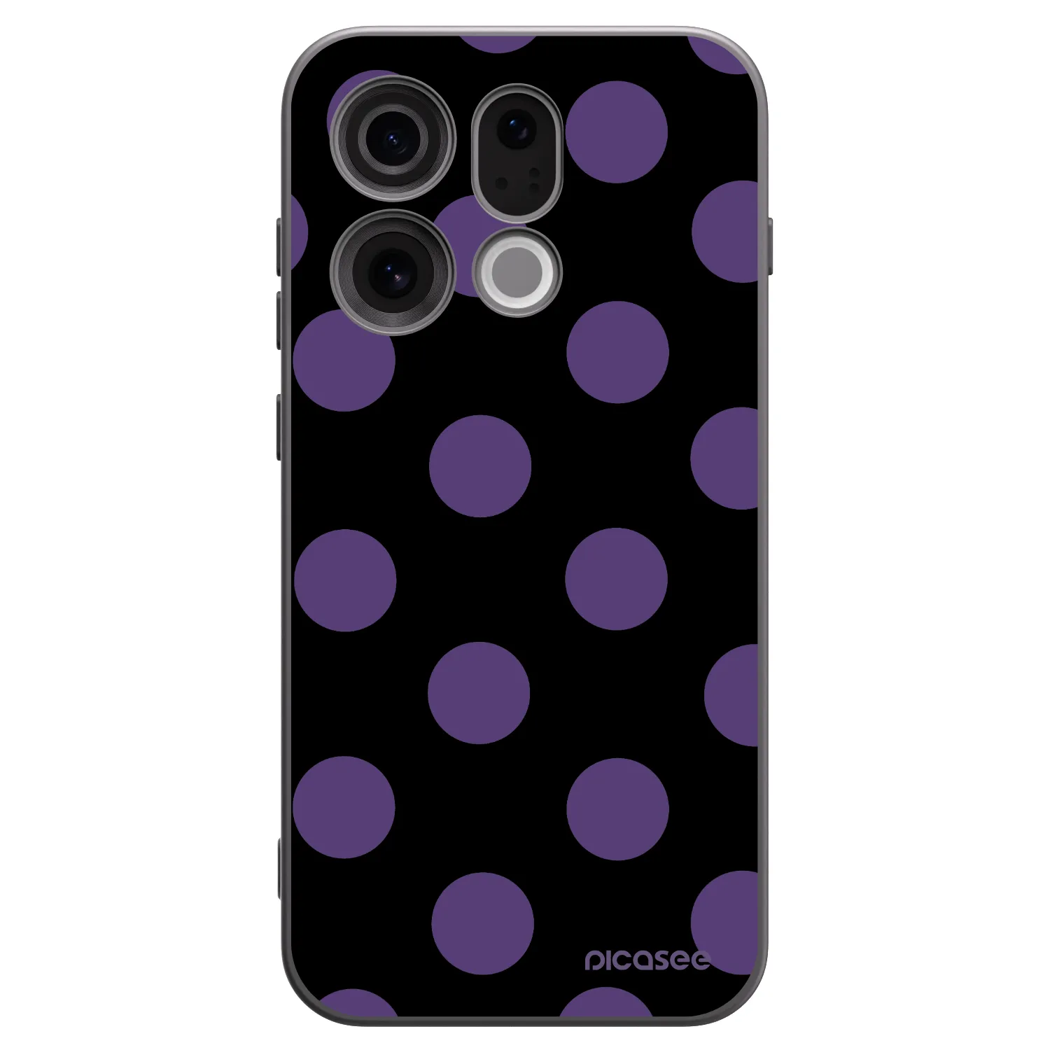 Picasee Μαύρη θήκη σιλικόνης για OPPO Find X9 - Big flickers