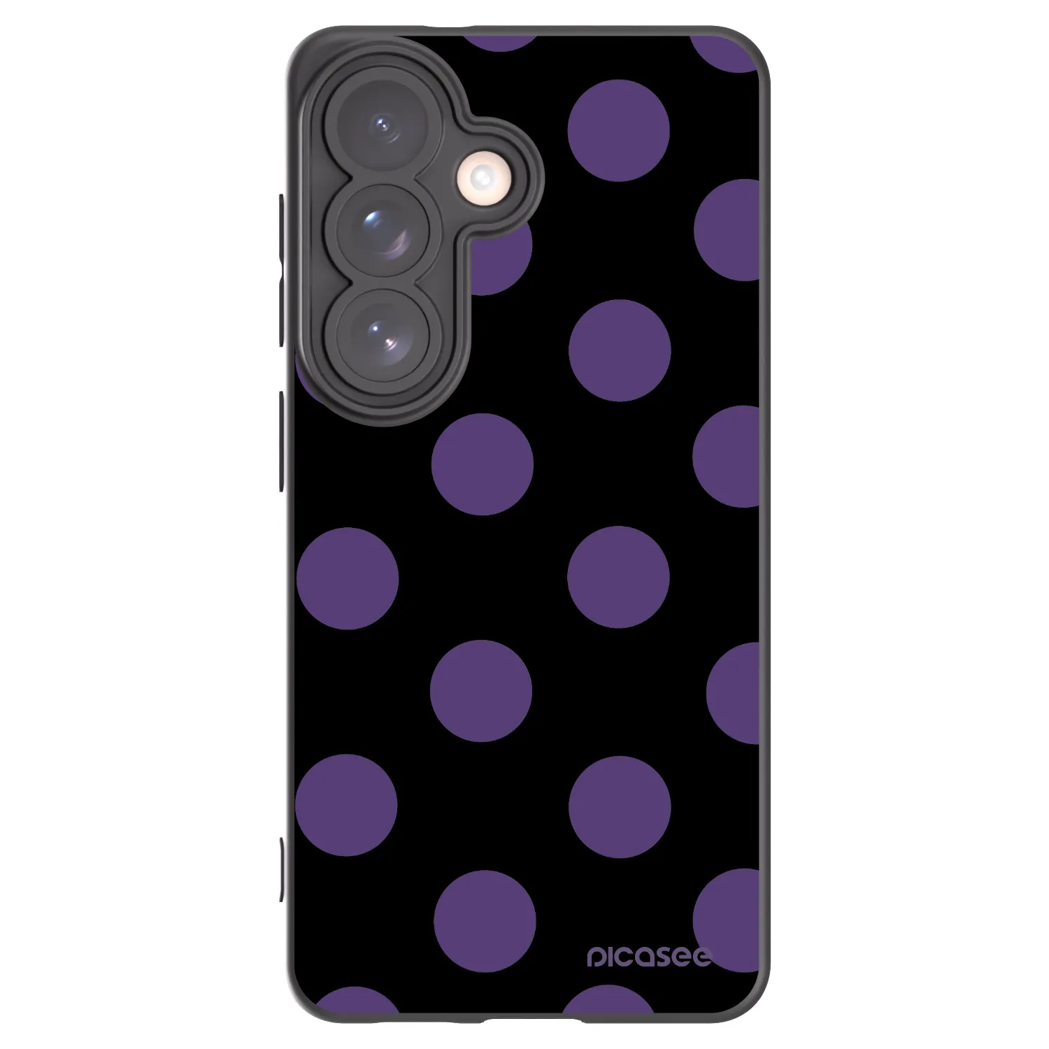 Picasee Μαύρη θήκη σιλικόνης για Samsung Galaxy S26 - Big flickers