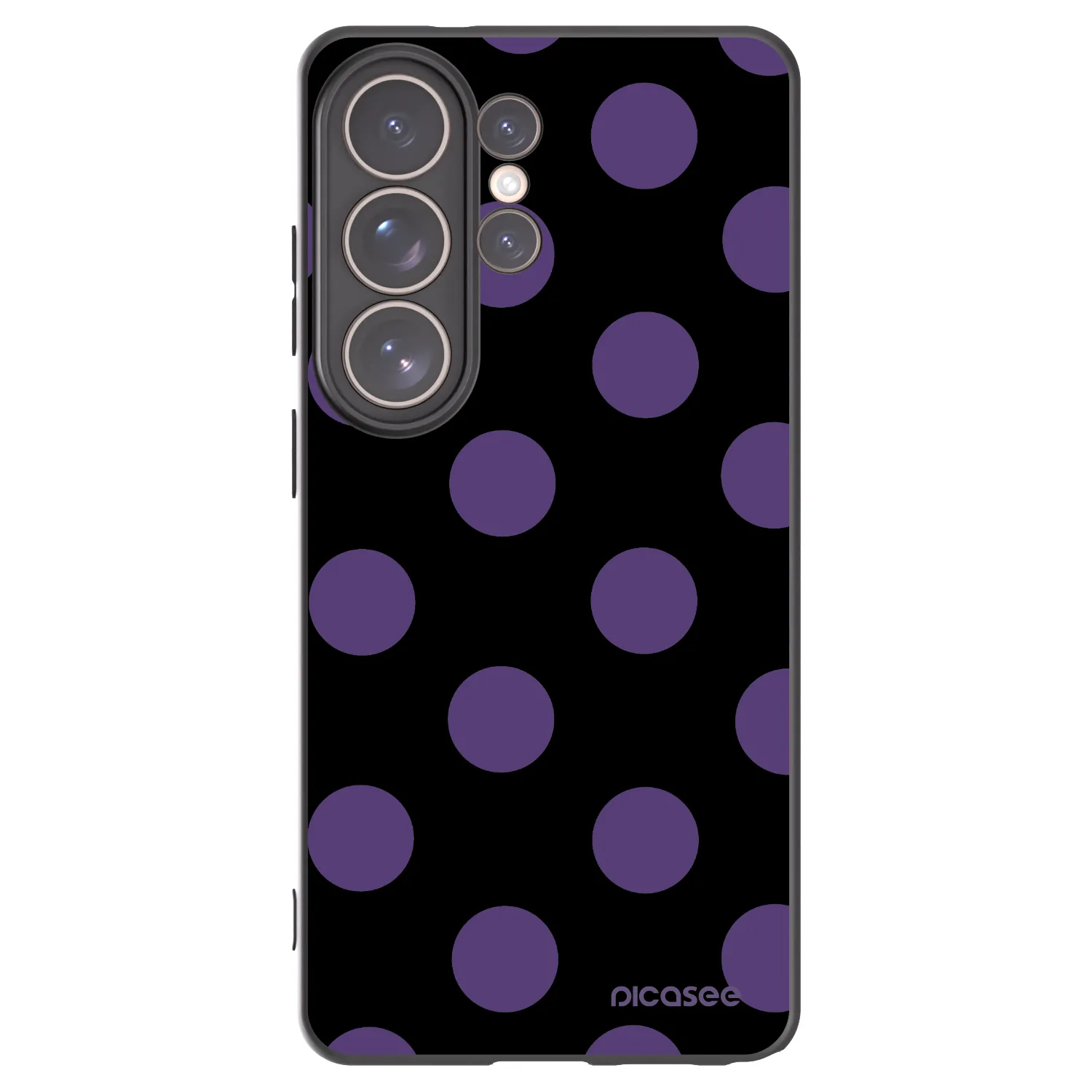Picasee Μαύρη θήκη σιλικόνης για Samsung Galaxy S26 Ultra - Big flickers