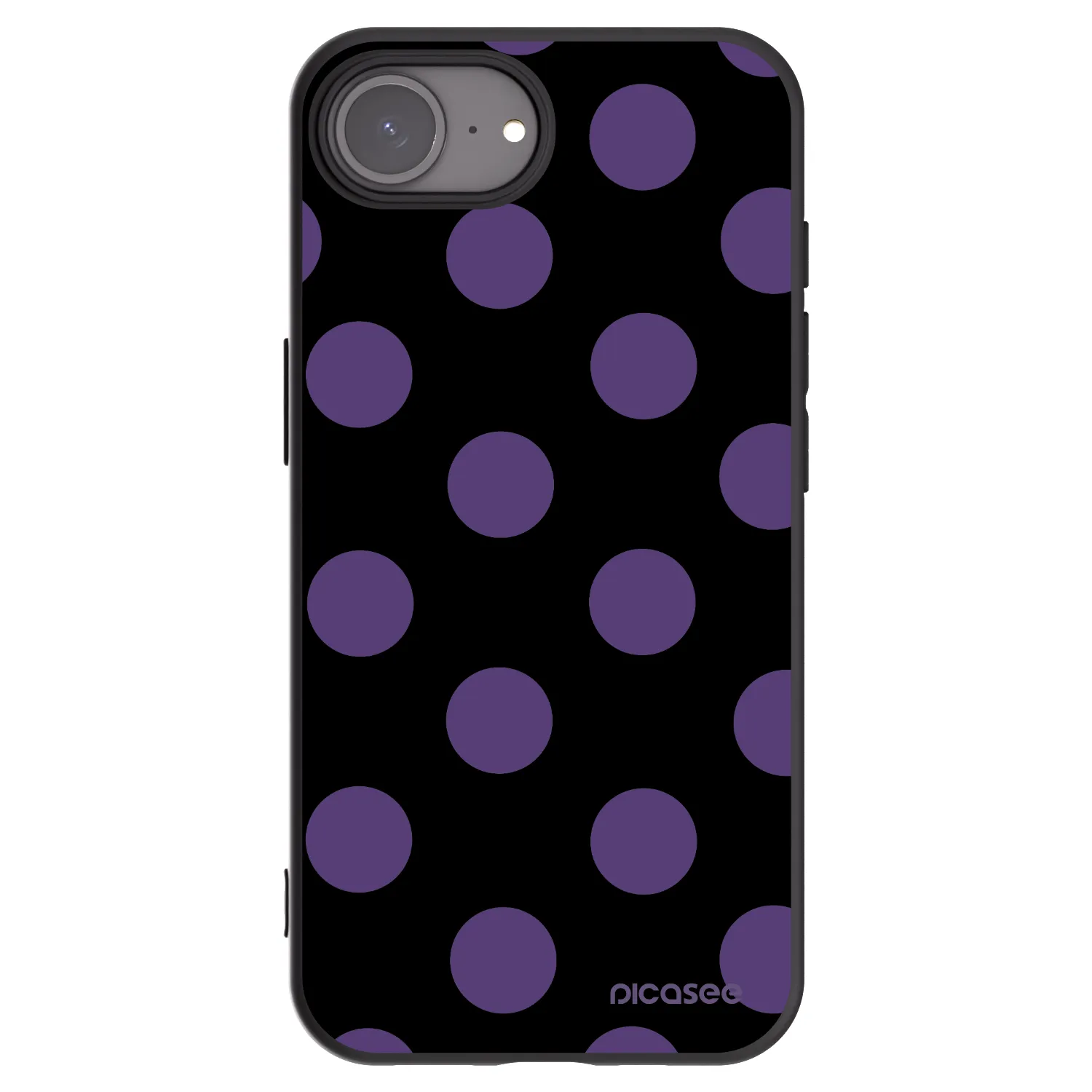 Picasee Μαύρη θήκη σιλικόνης για Apple iPhone 17e - Big flickers