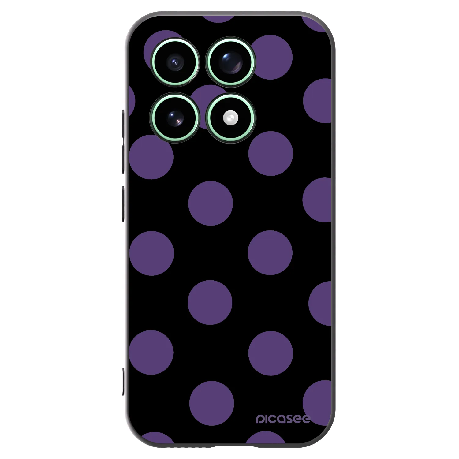 Picasee Μαύρη θήκη σιλικόνης για Xiaomi 17 - Big flickers