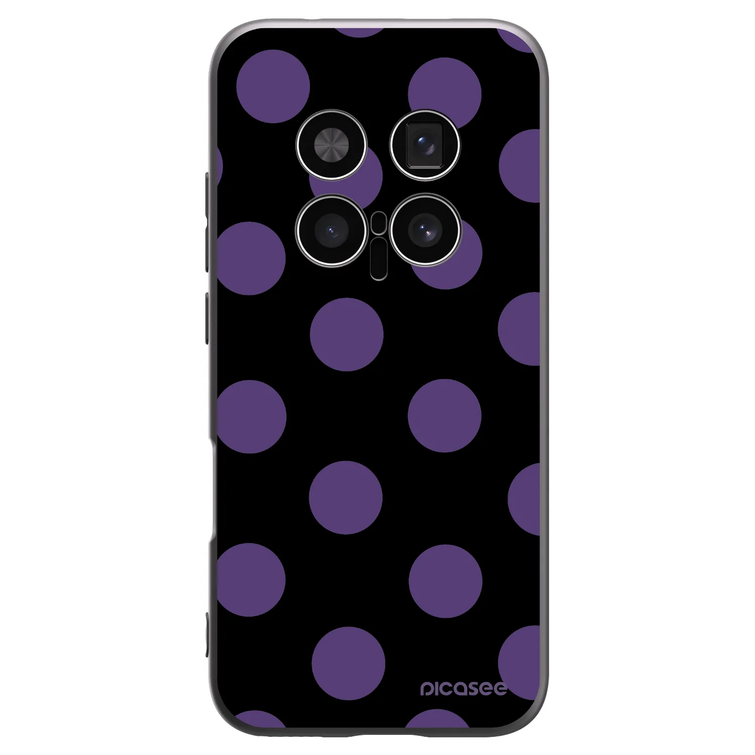 Picasee Μαύρη θήκη σιλικόνης για Honor Magic8 Pro 5G - Big flickers