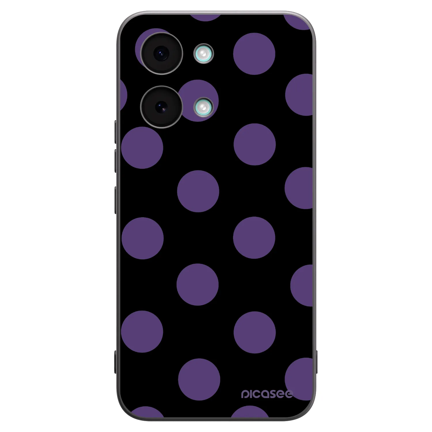 Picasee Μαύρη θήκη σιλικόνης για Xiaomi Poco X8 Pro Max - Big flickers