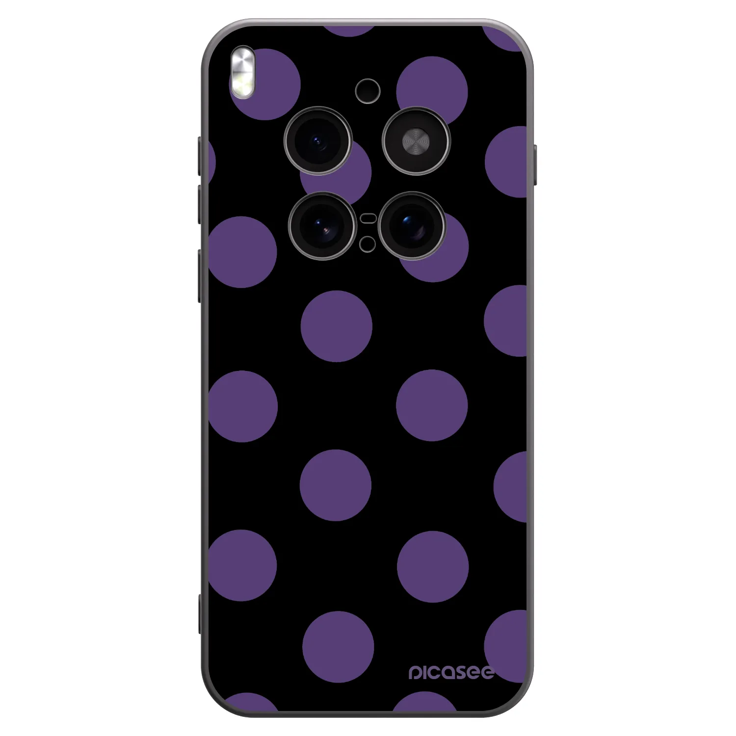 Picasee Μαύρη θήκη σιλικόνης για Vivo X300 Pro - Big flickers