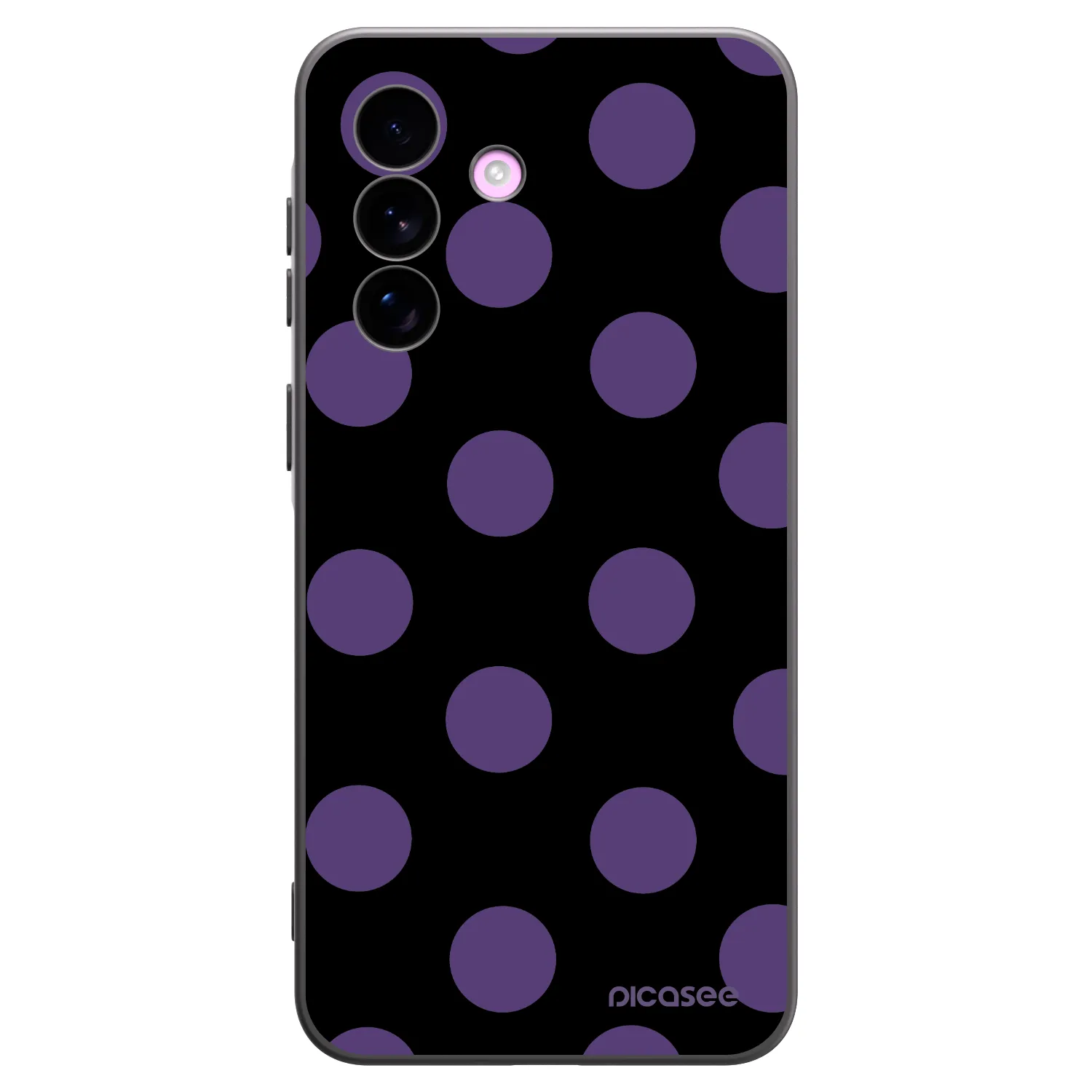 Picasee Μαύρη θήκη σιλικόνης για Samsung Galaxy A57 5G - Big flickers