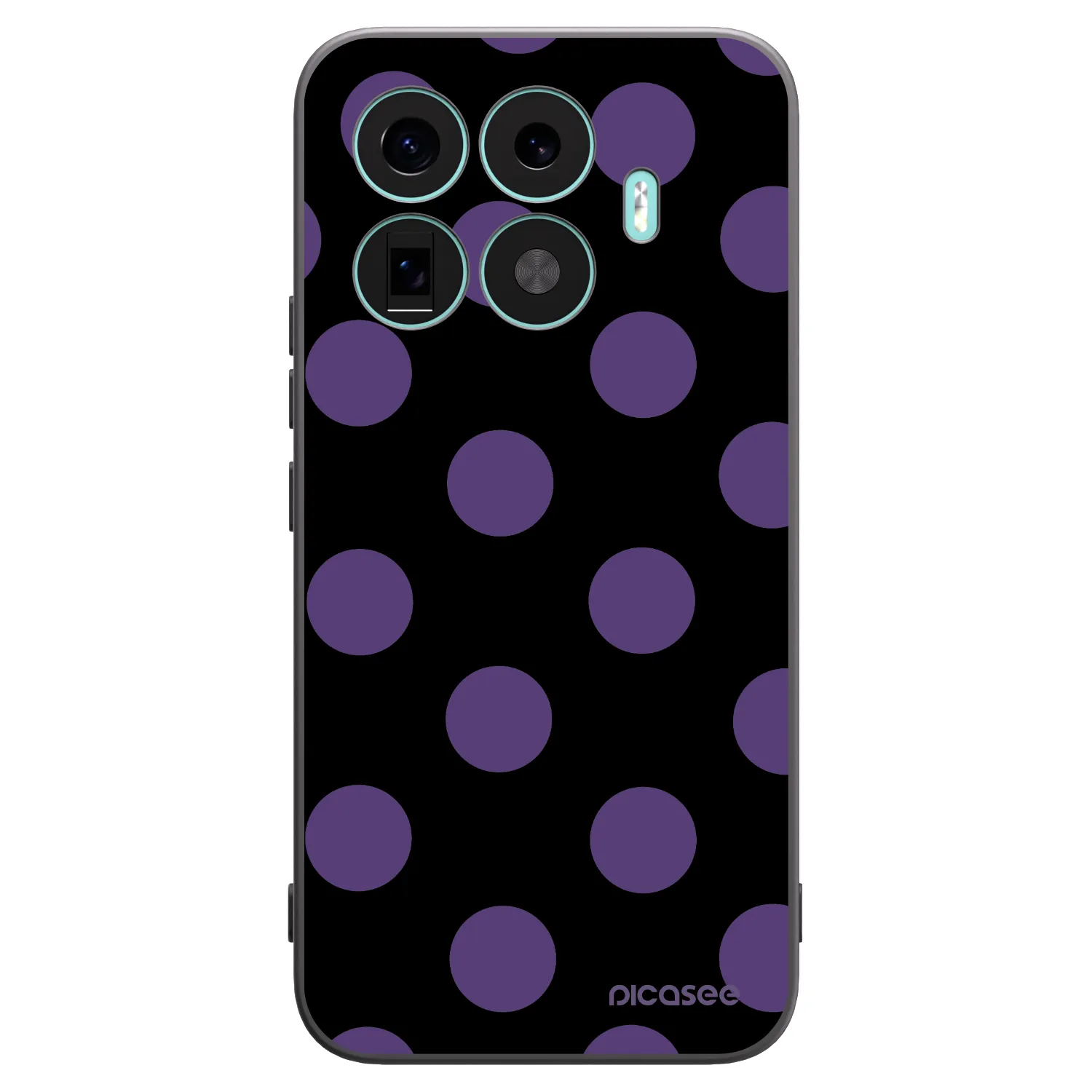 Picasee Μαύρη θήκη σιλικόνης για Xiaomi 17T Pro - Big flickers