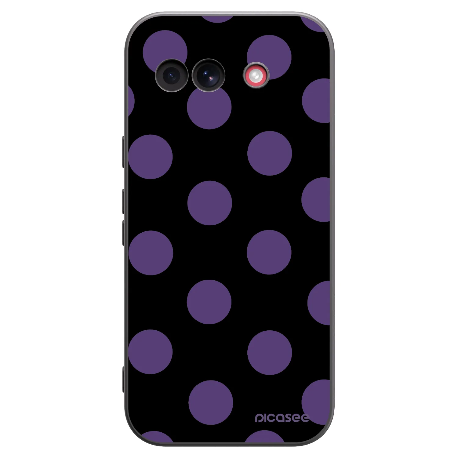 Picasee Μαύρη θήκη σιλικόνης για Google Pixel 10a - Big flickers