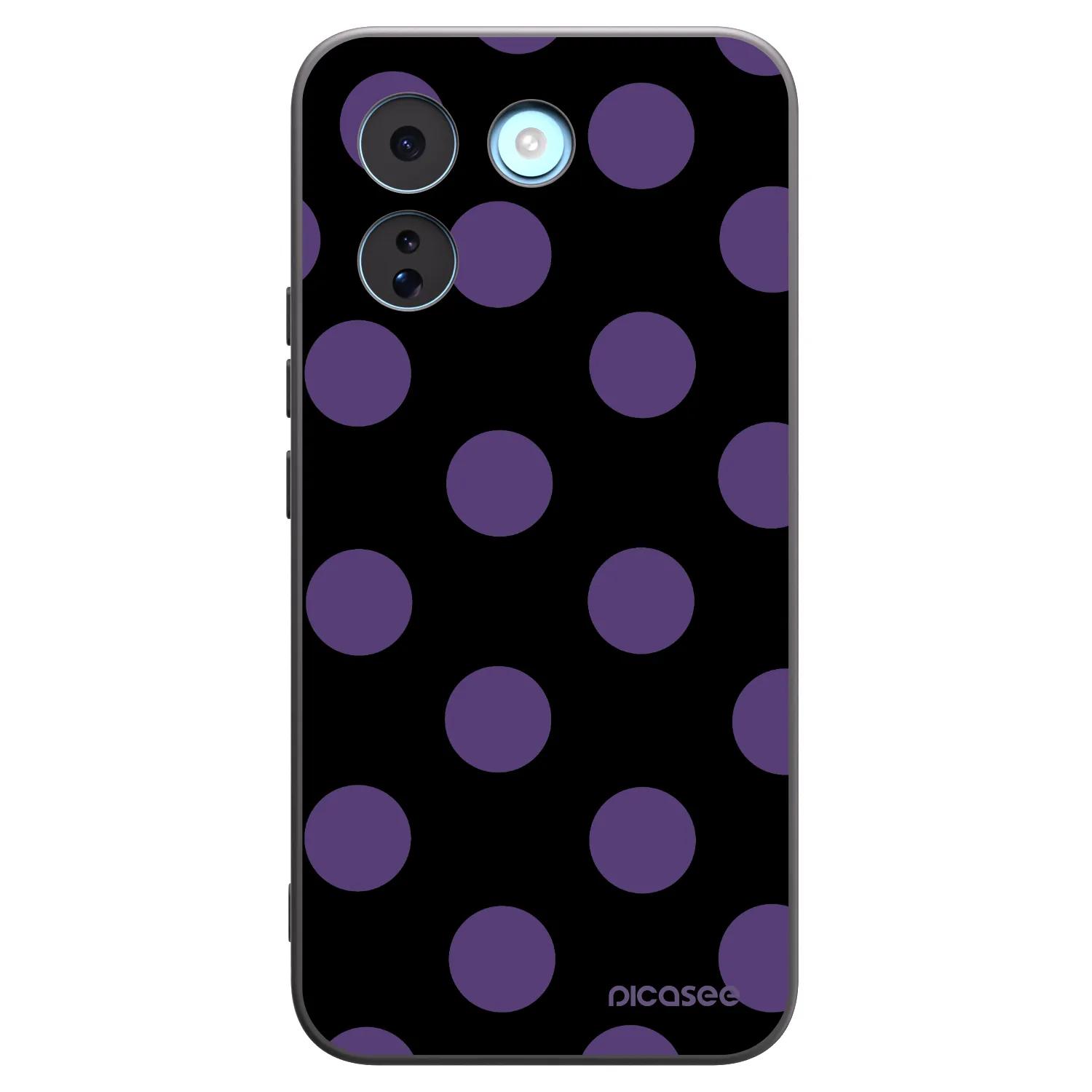 Picasee Μαύρη θήκη σιλικόνης για Xiaomi Redmi Note 17 Pro MAX 5G - Big flickers