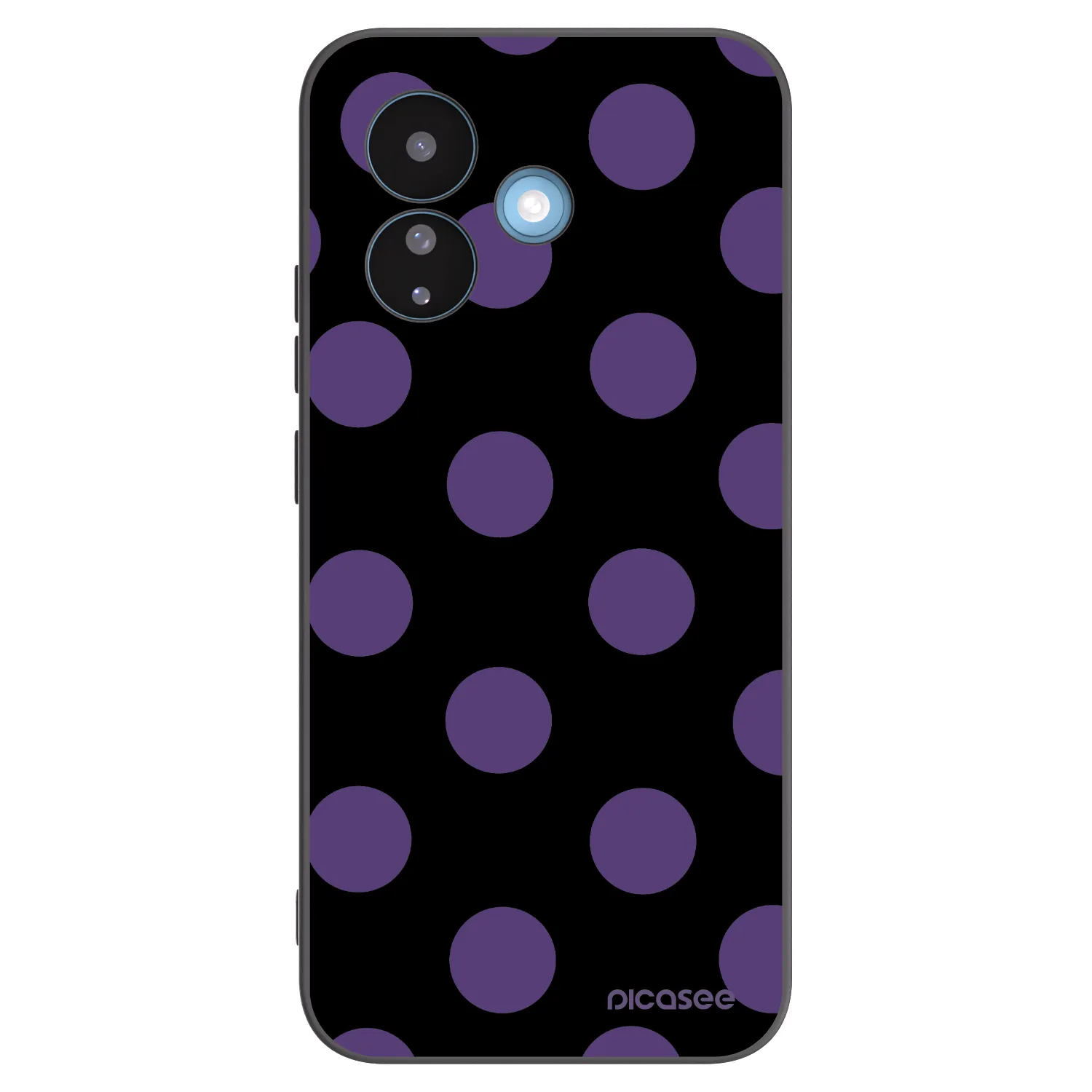 Picasee Μαύρη θήκη σιλικόνης για Xiaomi Redmi Note 17 Pro 5G - Big flickers