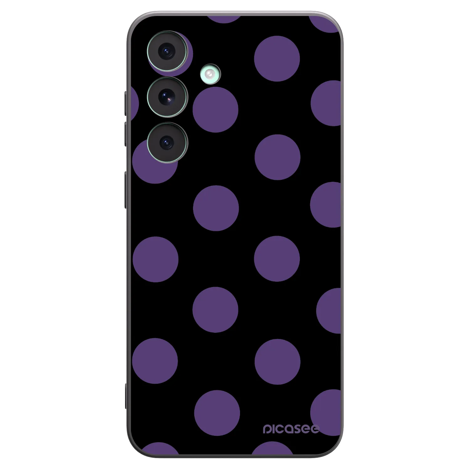 Picasee Μαύρη θήκη σιλικόνης για Samsung Galaxy S26 FE - Big flickers