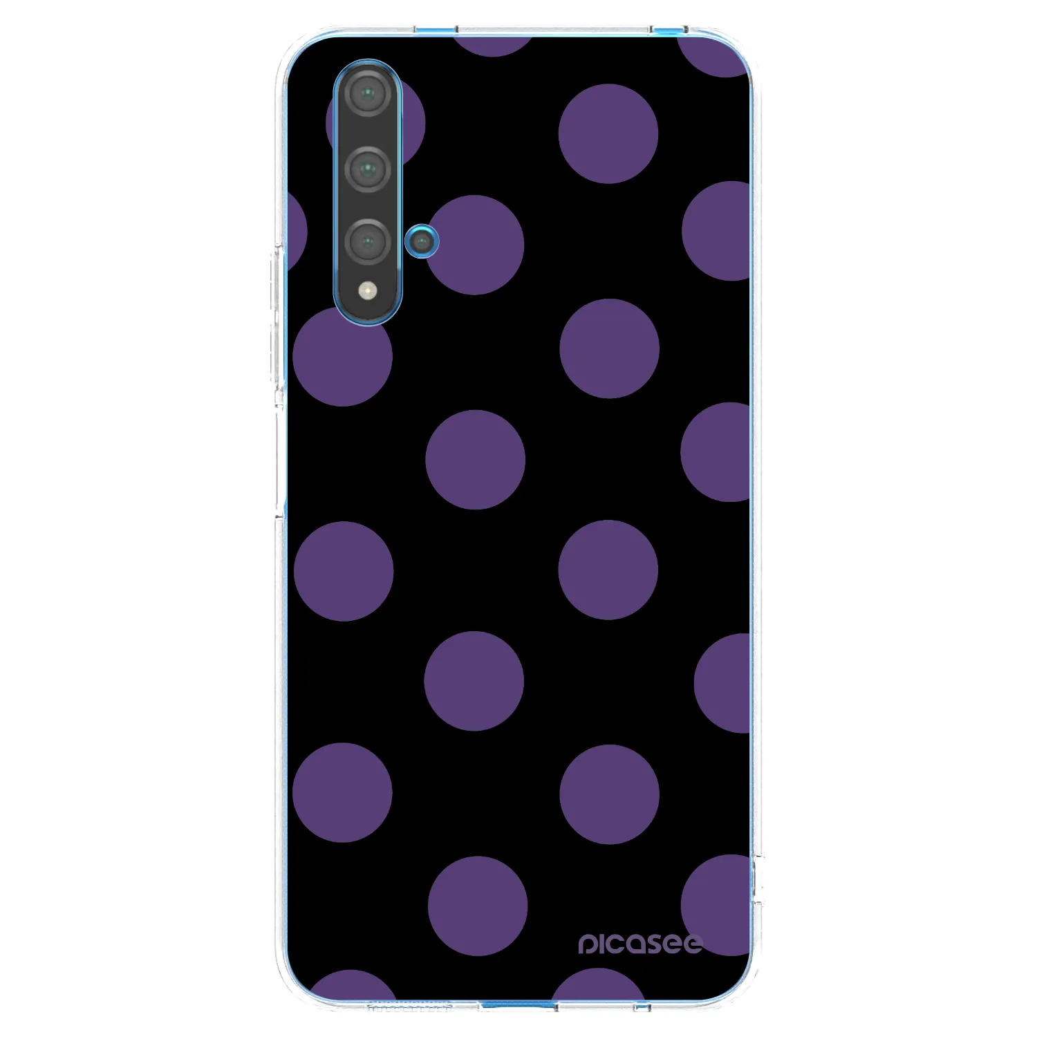 Picasee διαφανής θήκη σιλικόνης Huawei Nova 5T - Big flickers
