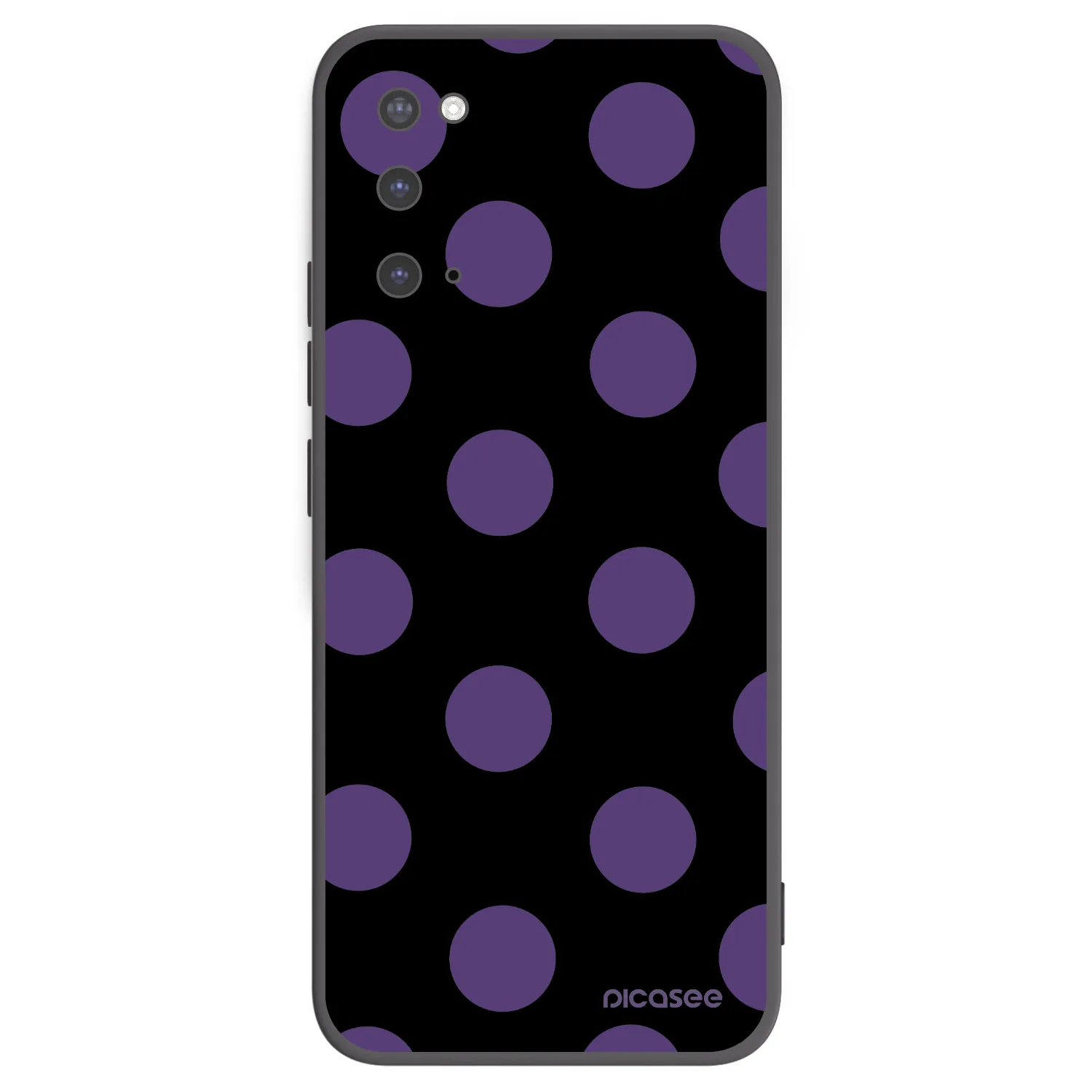 Picasee Μαύρη θήκη σιλικόνης για Samsung Galaxy S20 G980F - Big flickers