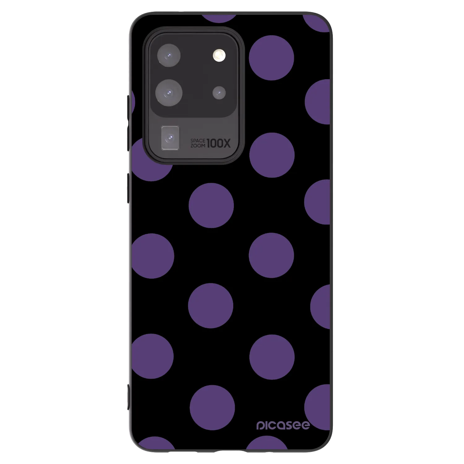 Picasee Μαύρη θήκη σιλικόνης για Samsung Galaxy S20 Ultra 5G G988F - Big flickers