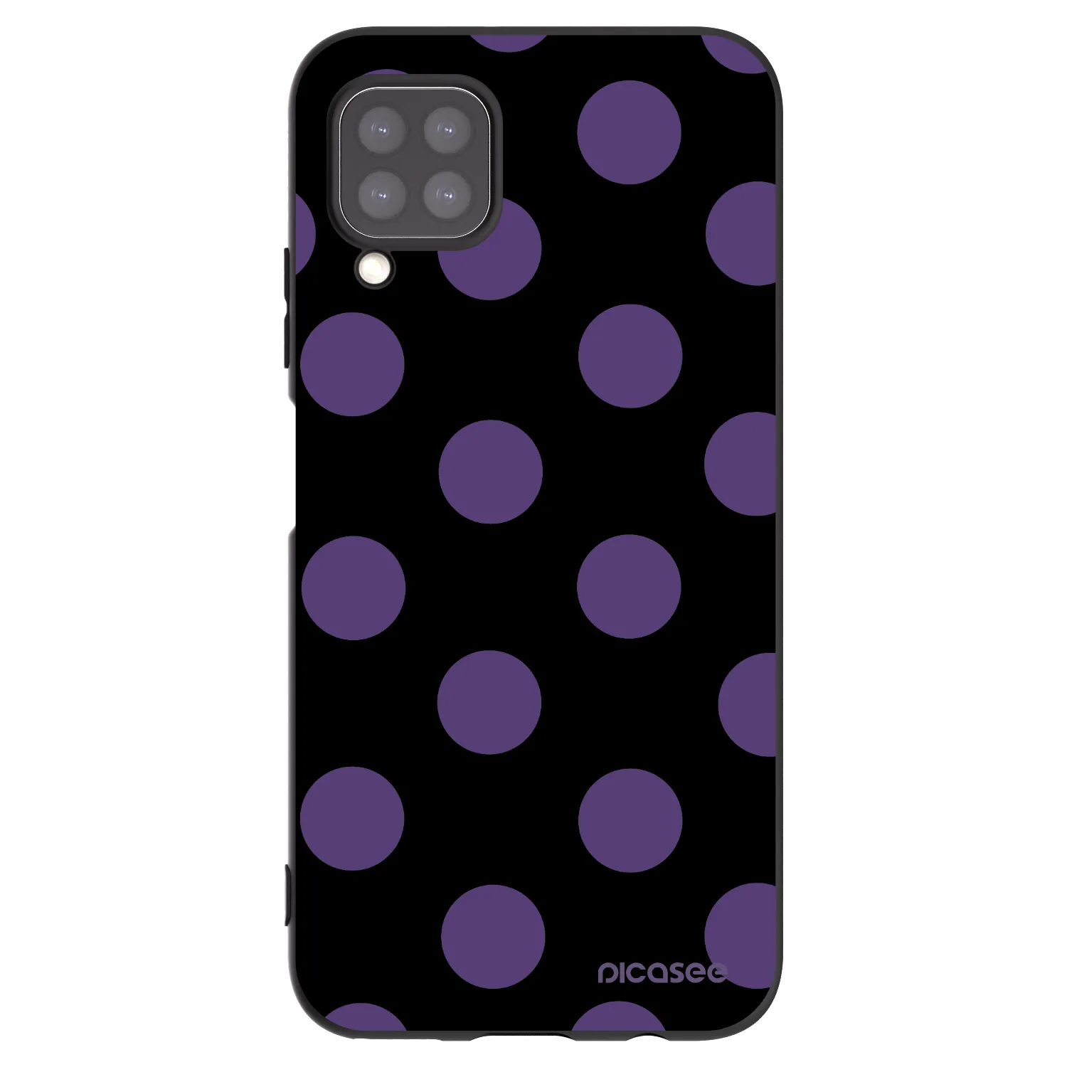 Picasee Μαύρη θήκη σιλικόνης για Huawei P40 Lite - Big flickers