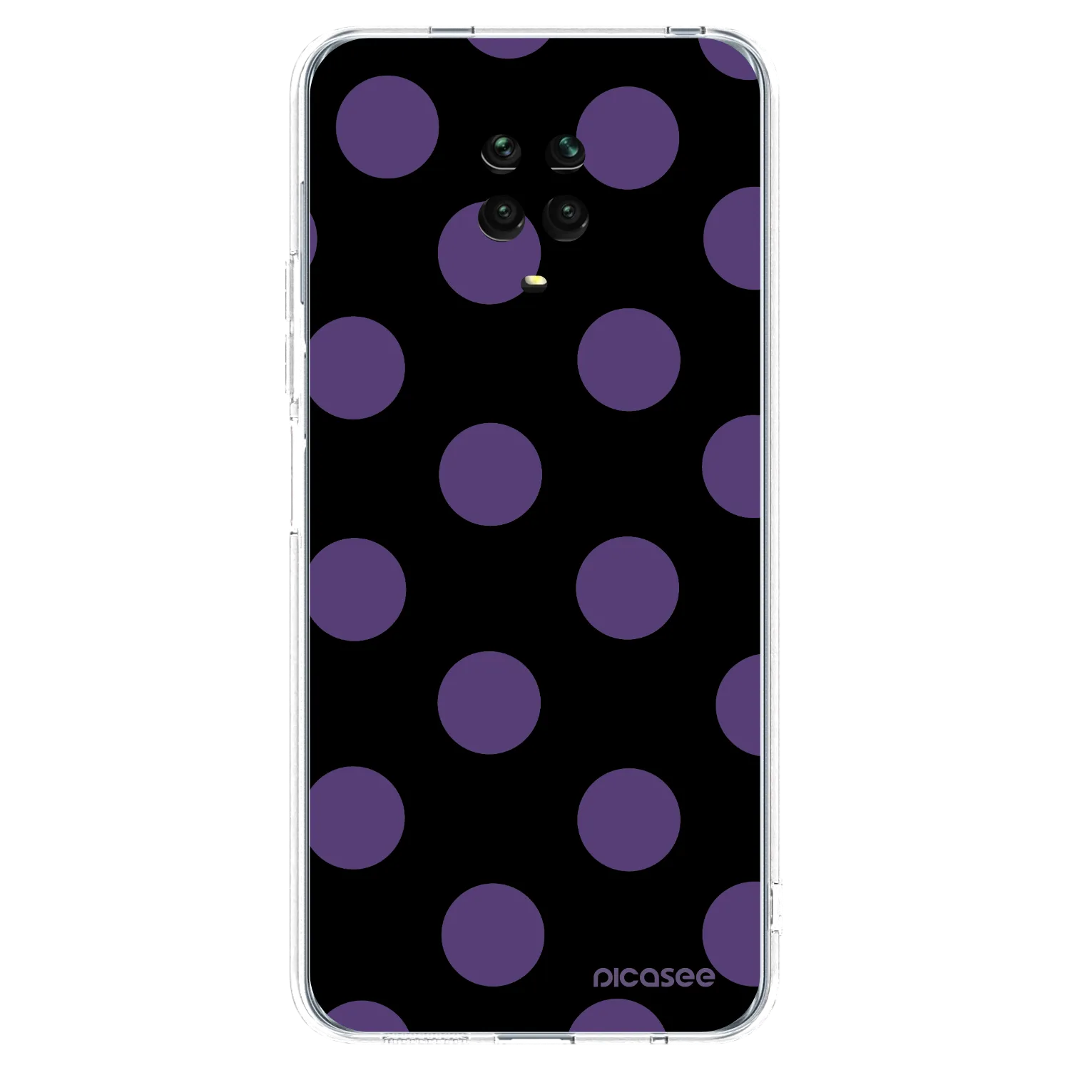 Picasee διαφανής θήκη σιλικόνης Xiaomi Redmi Note 9 Pro - Big flickers