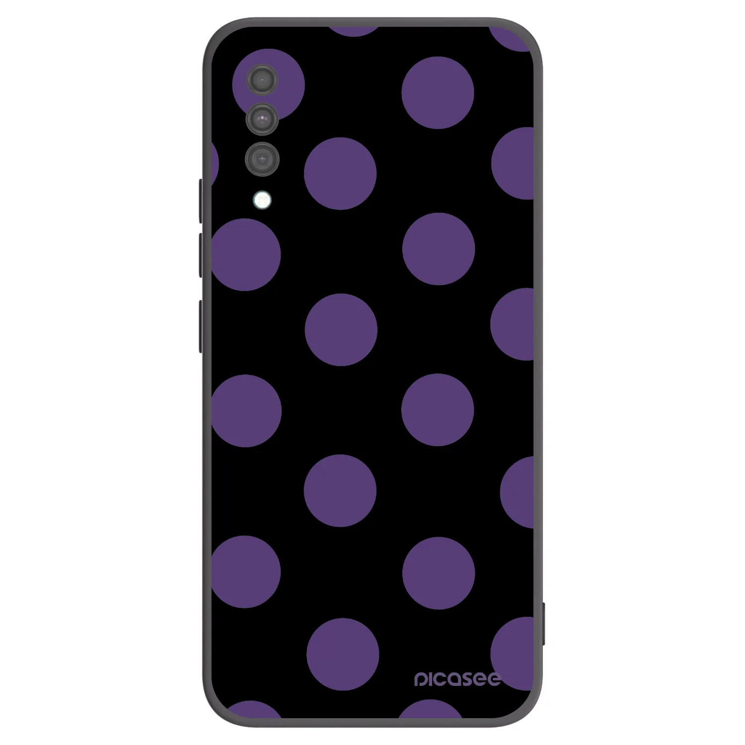 Picasee Μαύρη θήκη σιλικόνης για Samsung Galaxy A30s A307F - Big flickers