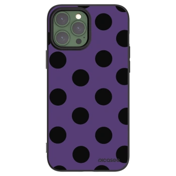 Picasee Μαύρη θήκη σιλικόνης για Apple iPhone 13 Pro Max - Big flickers 2