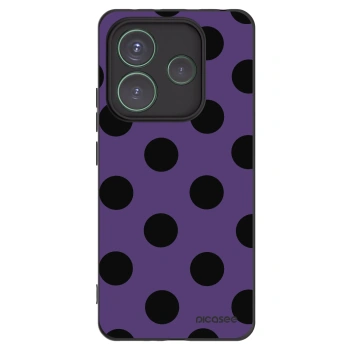 Picasee Μαύρη θήκη σιλικόνης για Xiaomi Redmi Note 14 5G - Big flickers 2