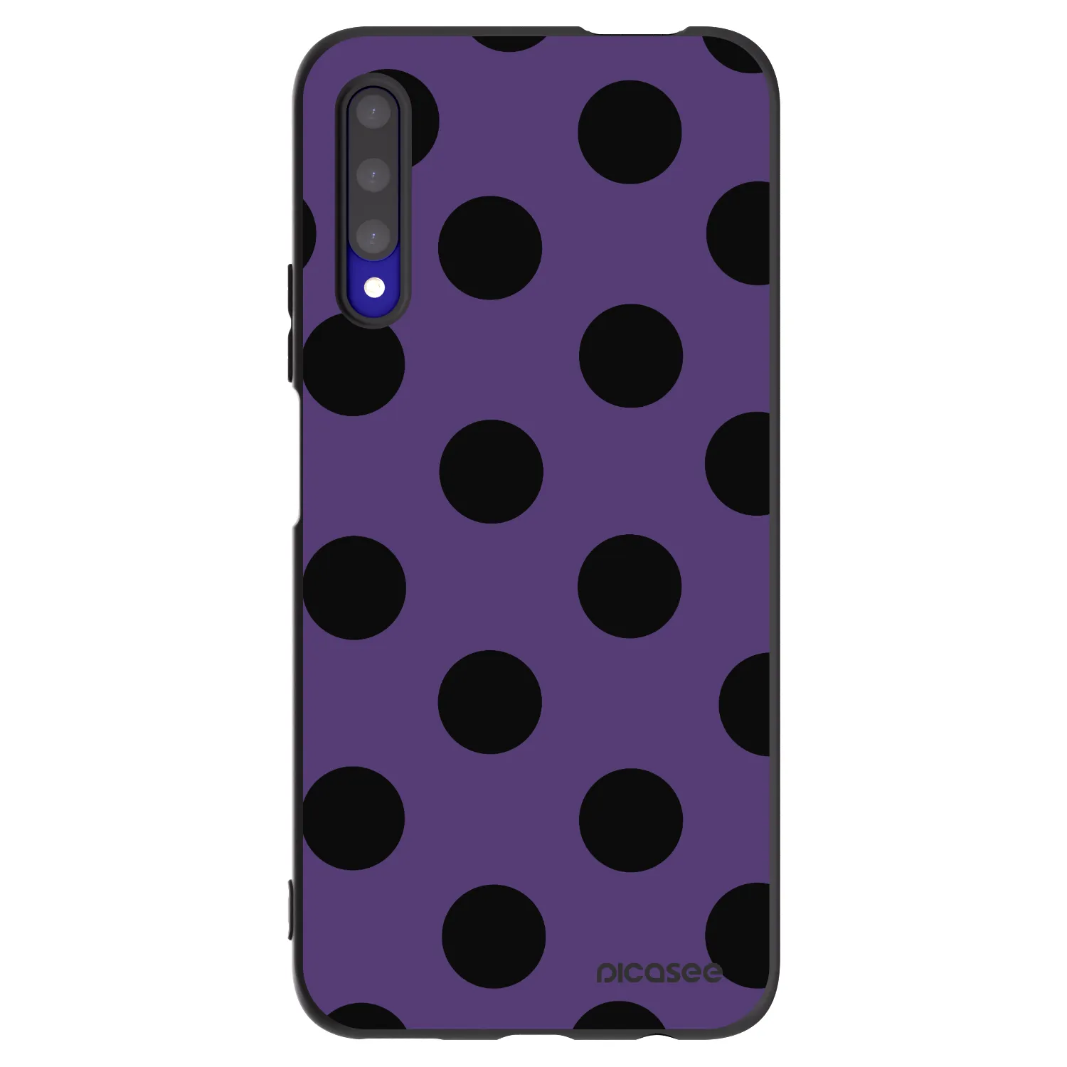 Picasee Μαύρη θήκη σιλικόνης για Honor 9X Pro - Big flickers 2